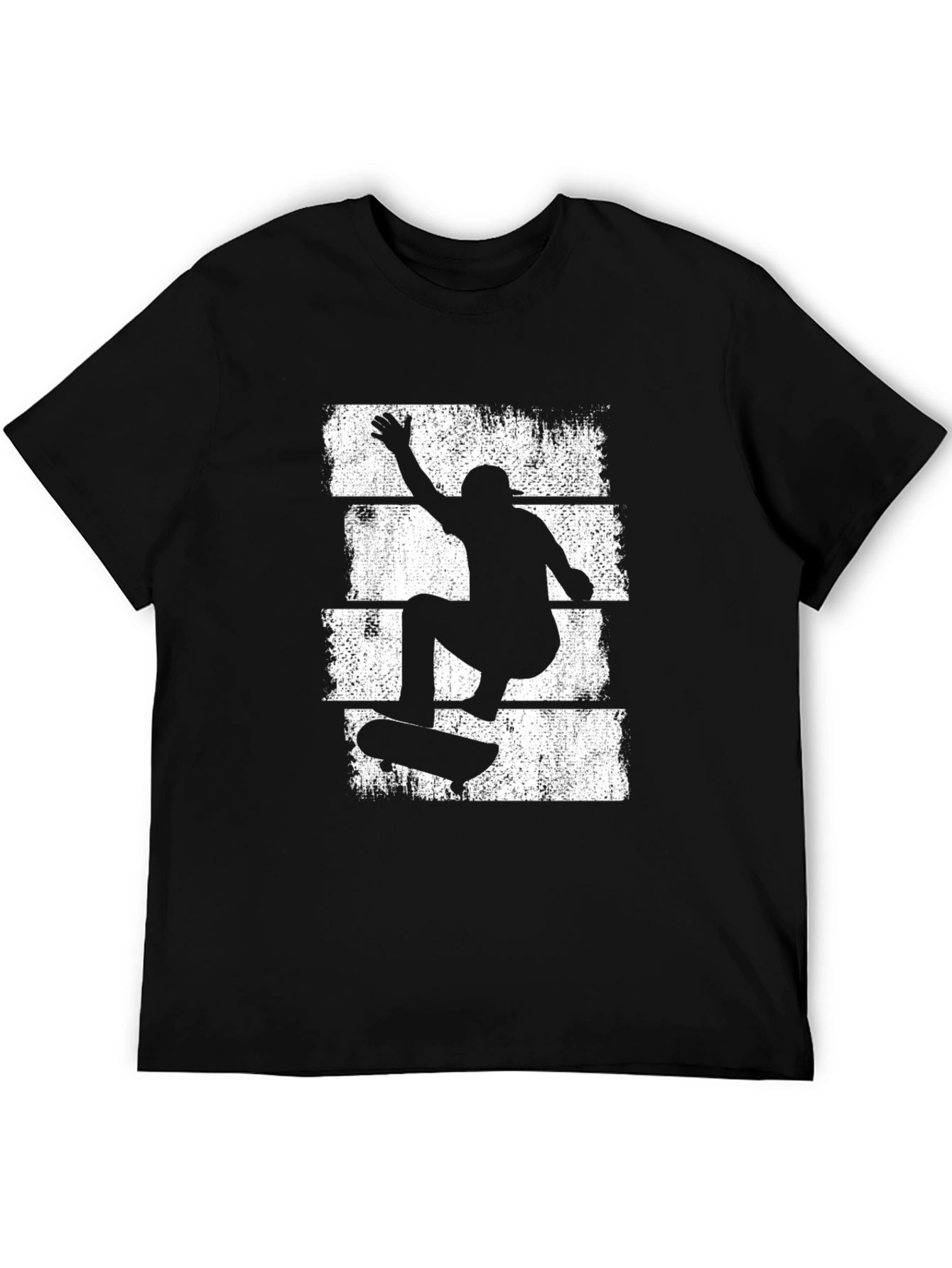 Black Skater Graphic T-Shirt - Cool Streetwear Tee view 5