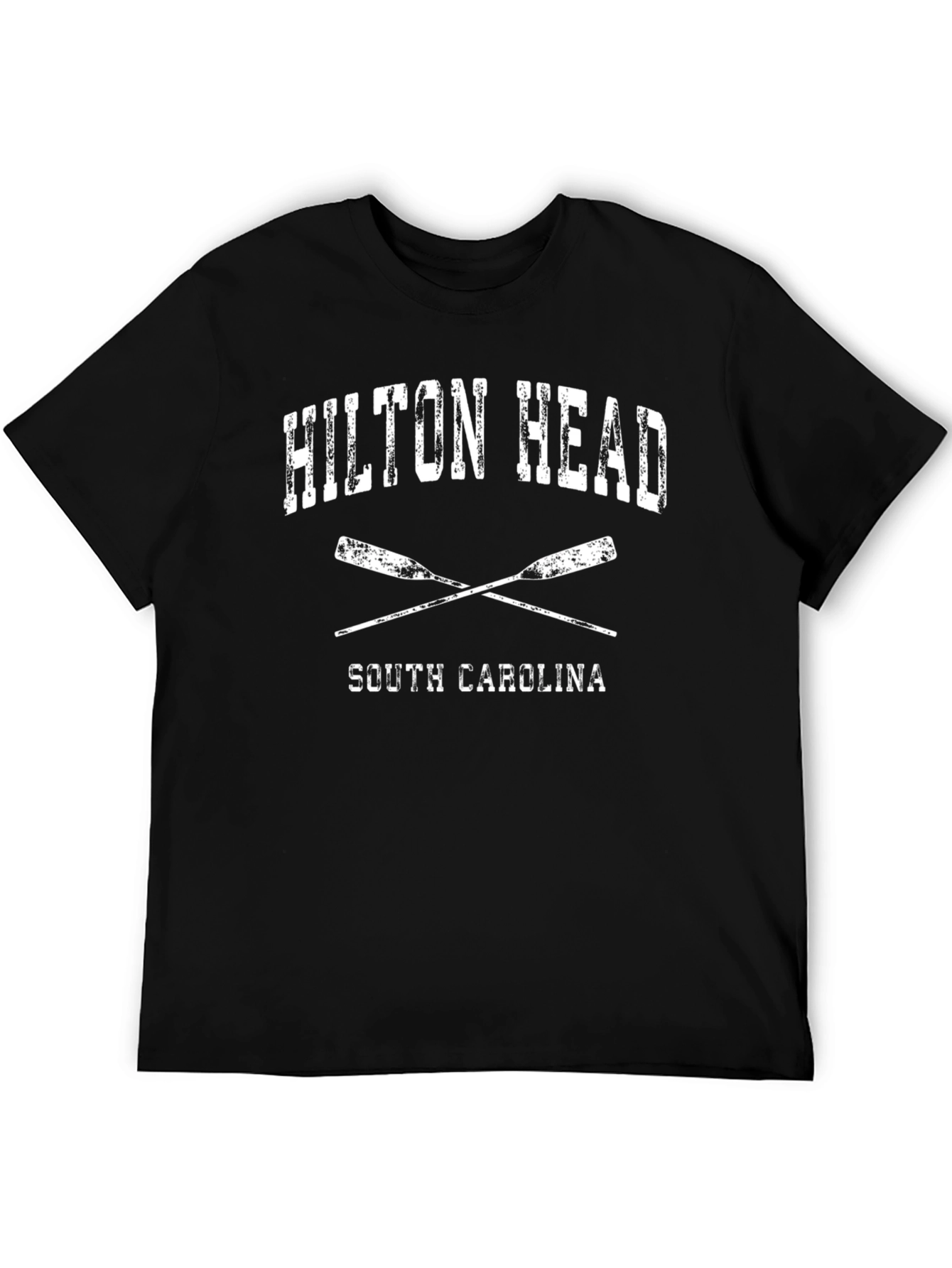 Black Hilton Head South Carolina Graphic T-Shirt view 5