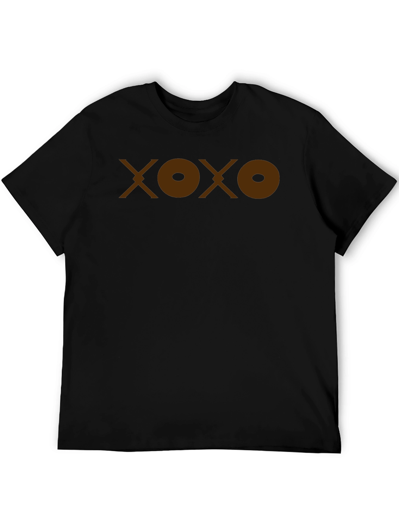 Black XOXO Graphic T-Shirt - Casual Black Tee view 5