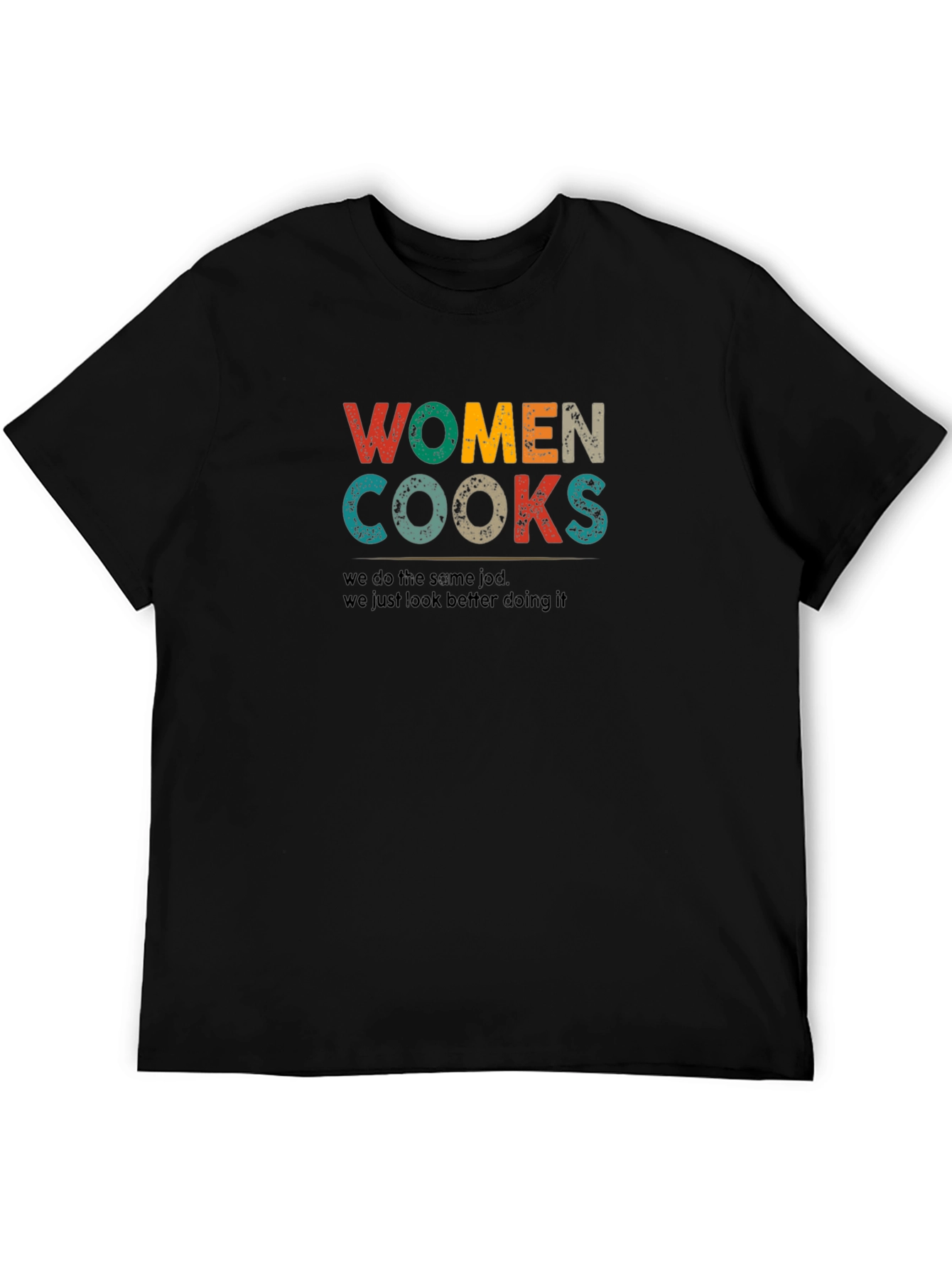 Black Women Cooks T-Shirt - Funny Kitchen Apparel view 5