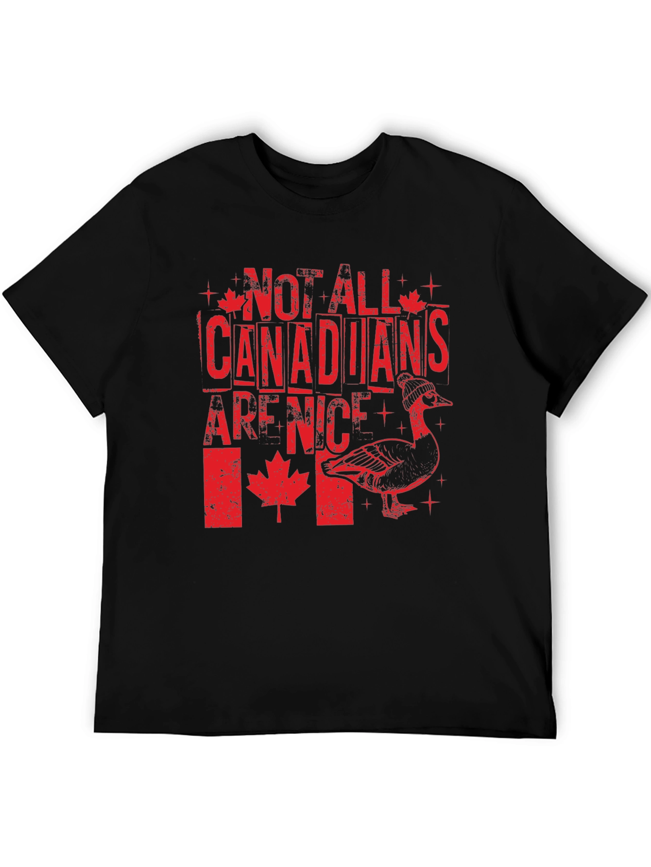 Black Funny Not All Canadians Are Nice T-Shirt view 5