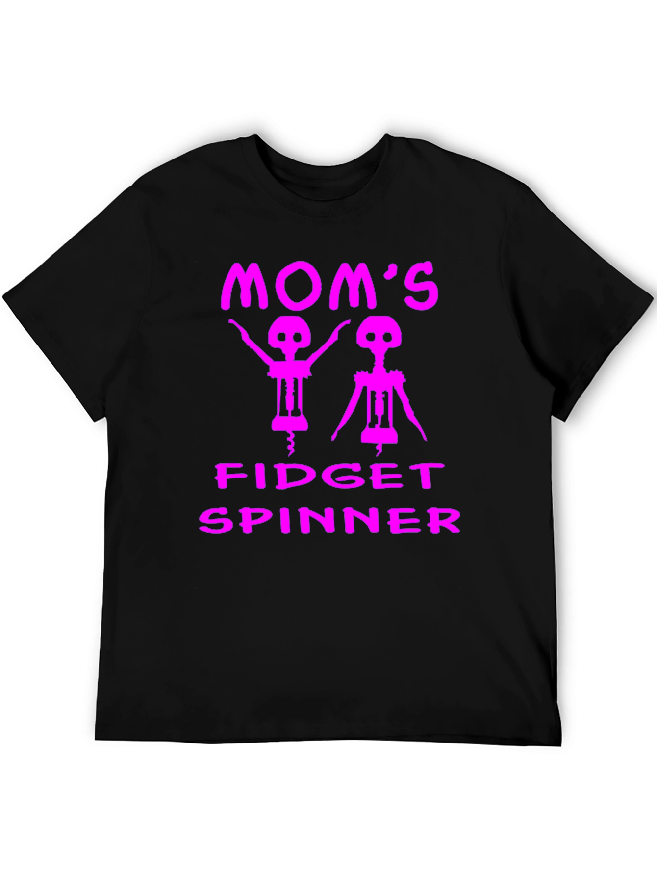 Black Mom's Fidget Spinner Funny T-Shirt view 5