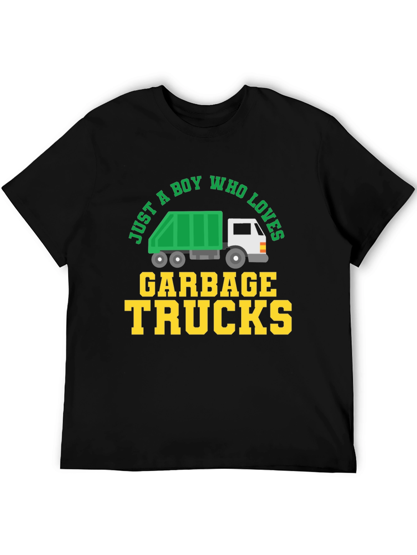 Boy Who Loves Garbage Trucks Graphic Tee - 5