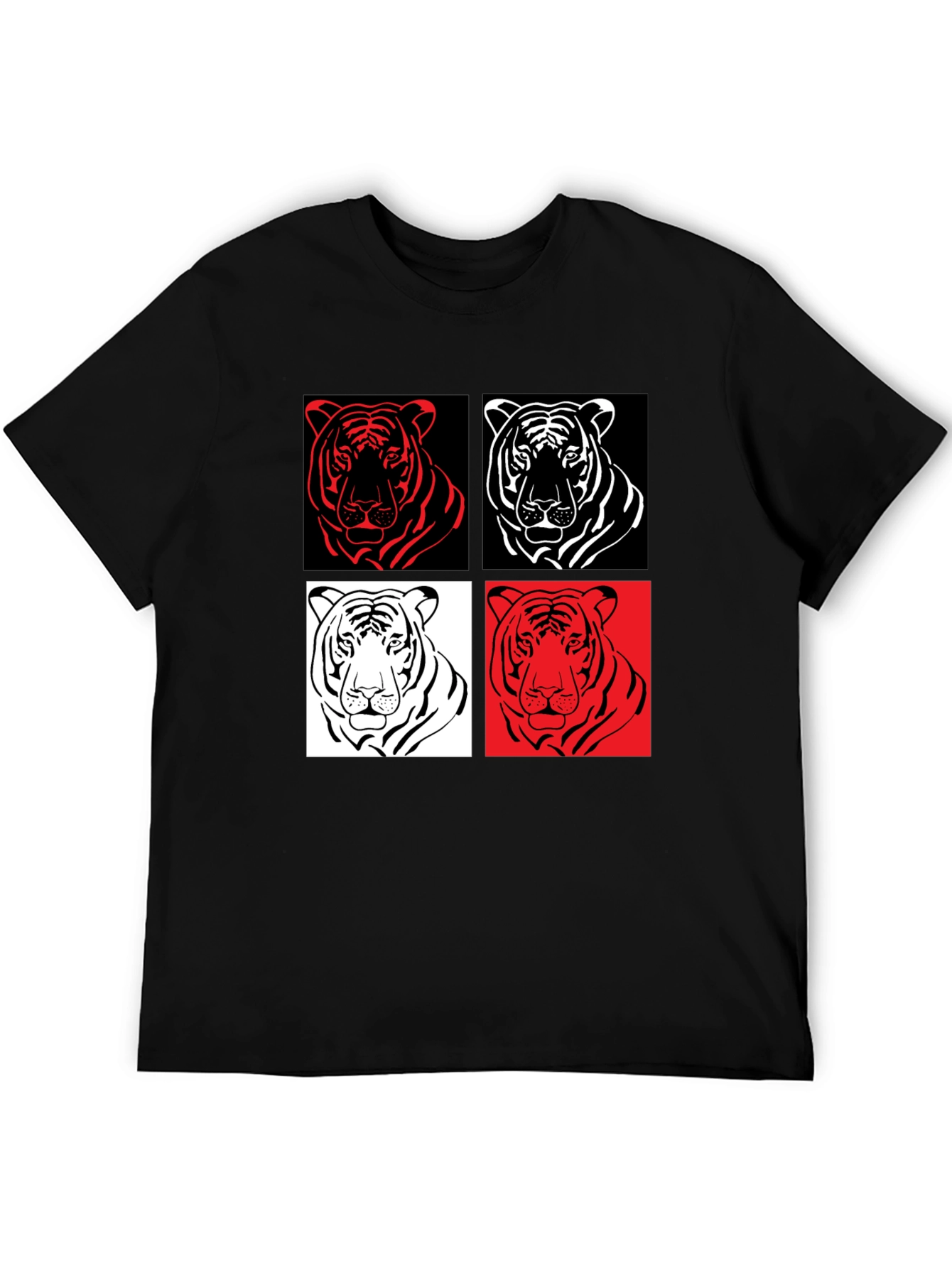 Black Tiger Pop Art Graphic Tee - Unisex Style view 5