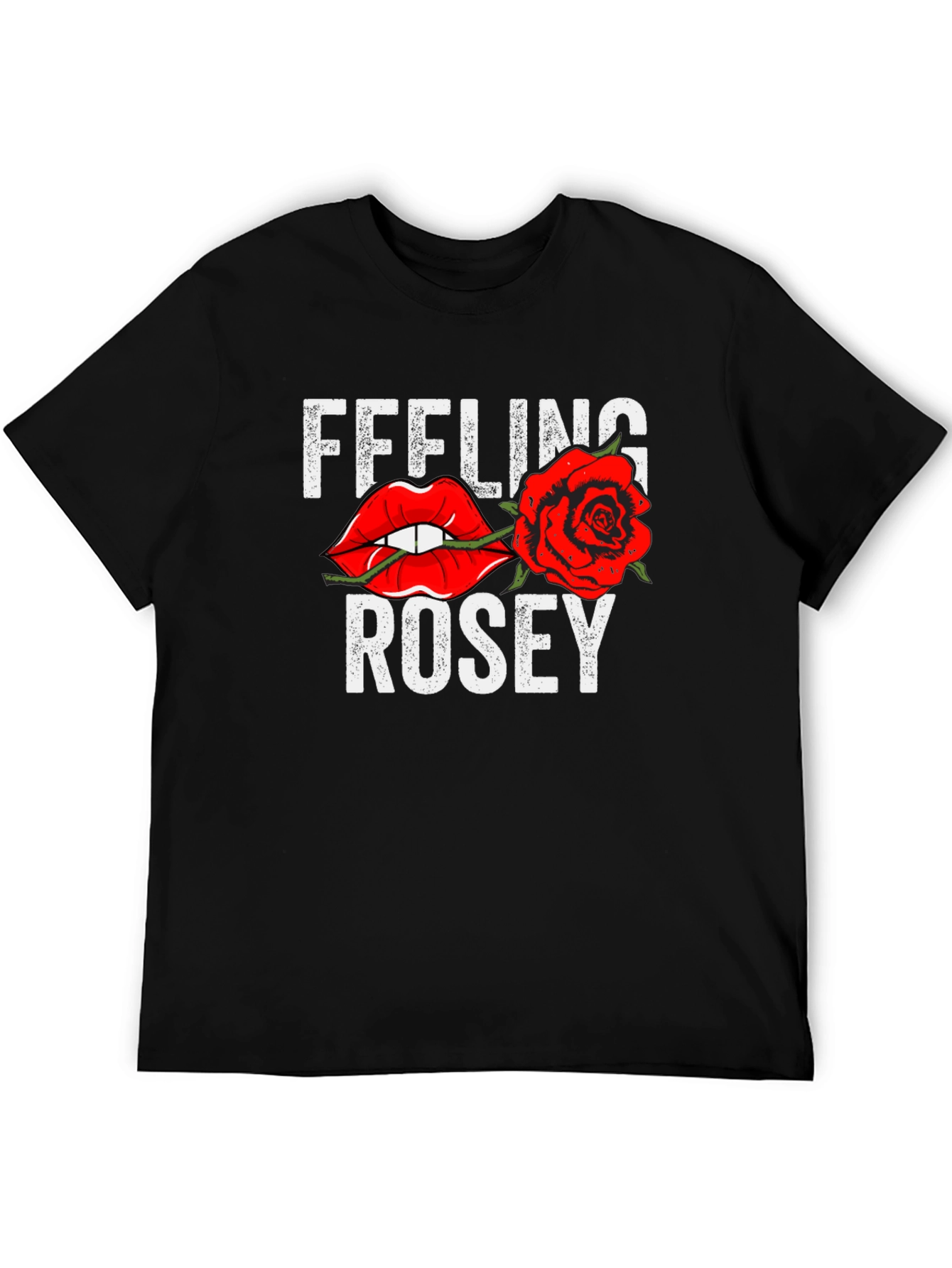Black Feeling Rosey Graphic Tee view 5