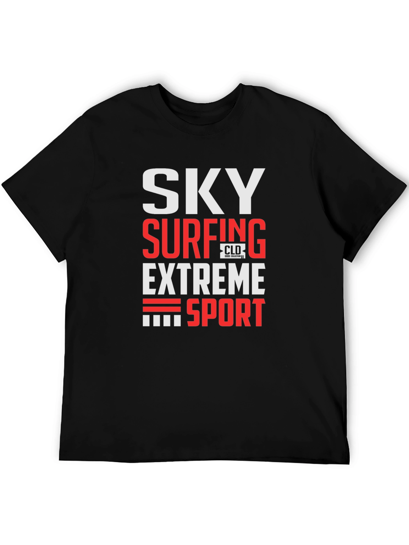 Black Sky Surfing Extreme Sport Graphic Tee view 5