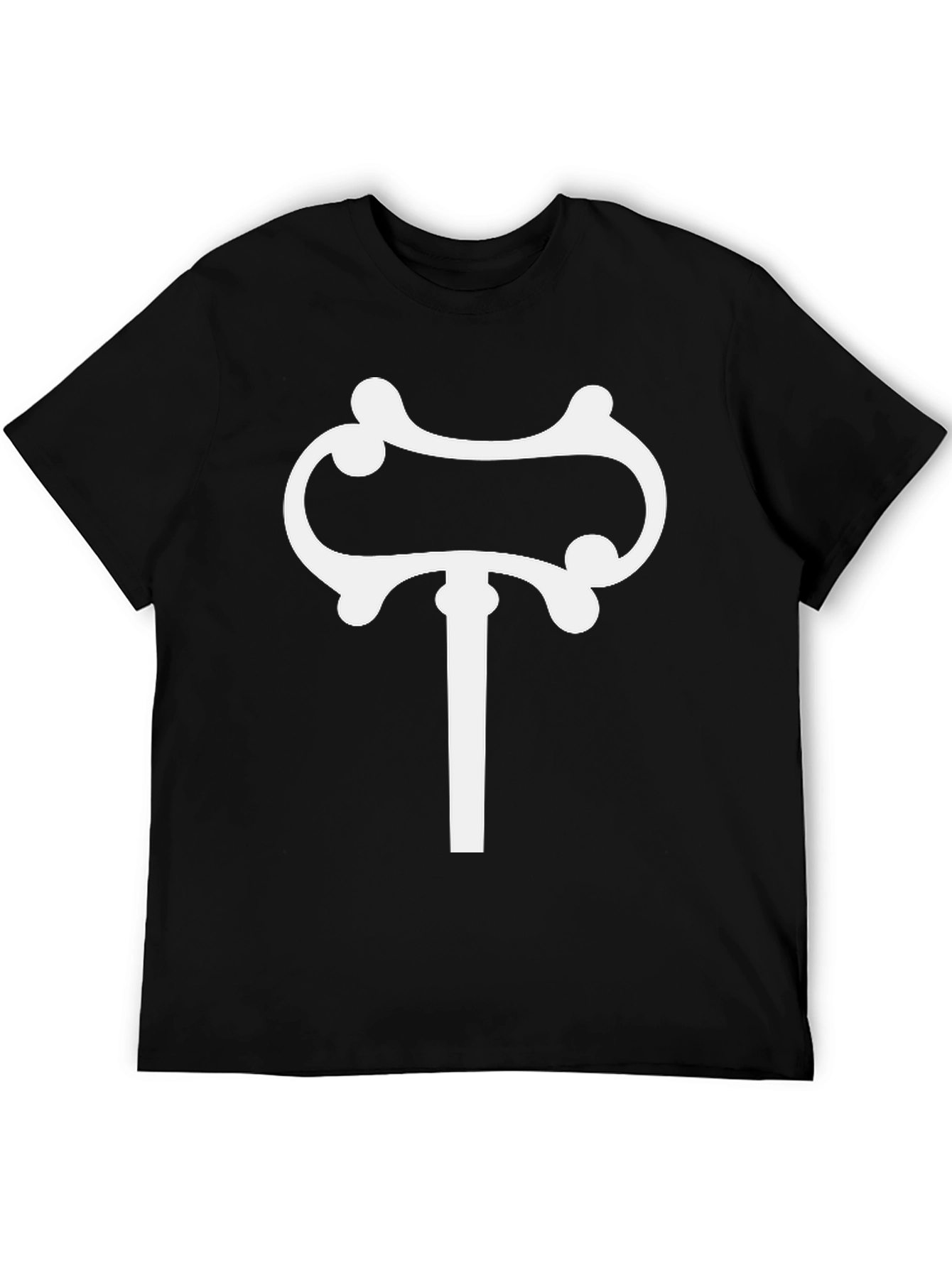 Black Unique Symbol Graphic T-Shirt - Black view 5