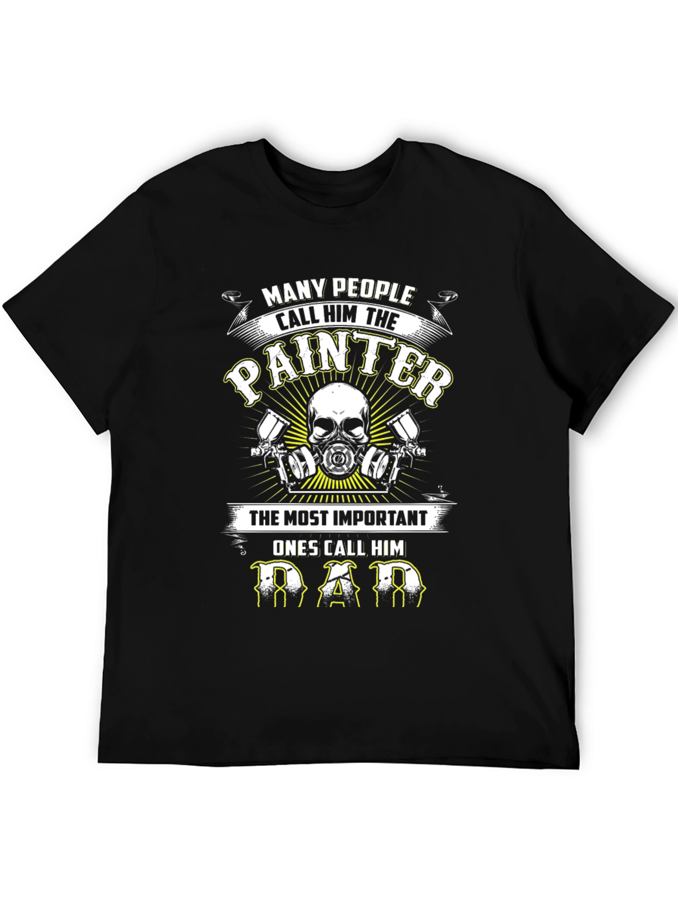 Black Painter Dad T-Shirt - Many Call Him Painter view 5