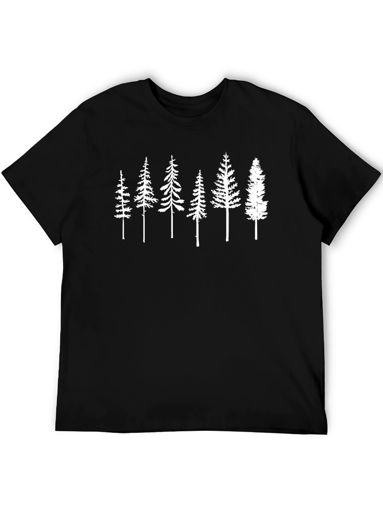 Black Nature Inspired Graphic Tee view 5