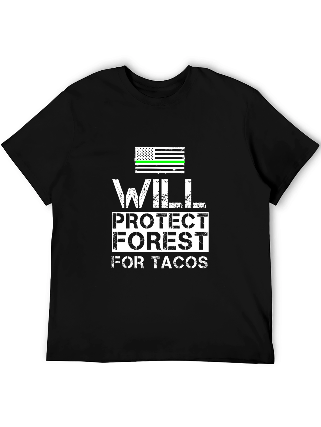 Black Will Protect Forest for Tacos Graphic Tee view 5