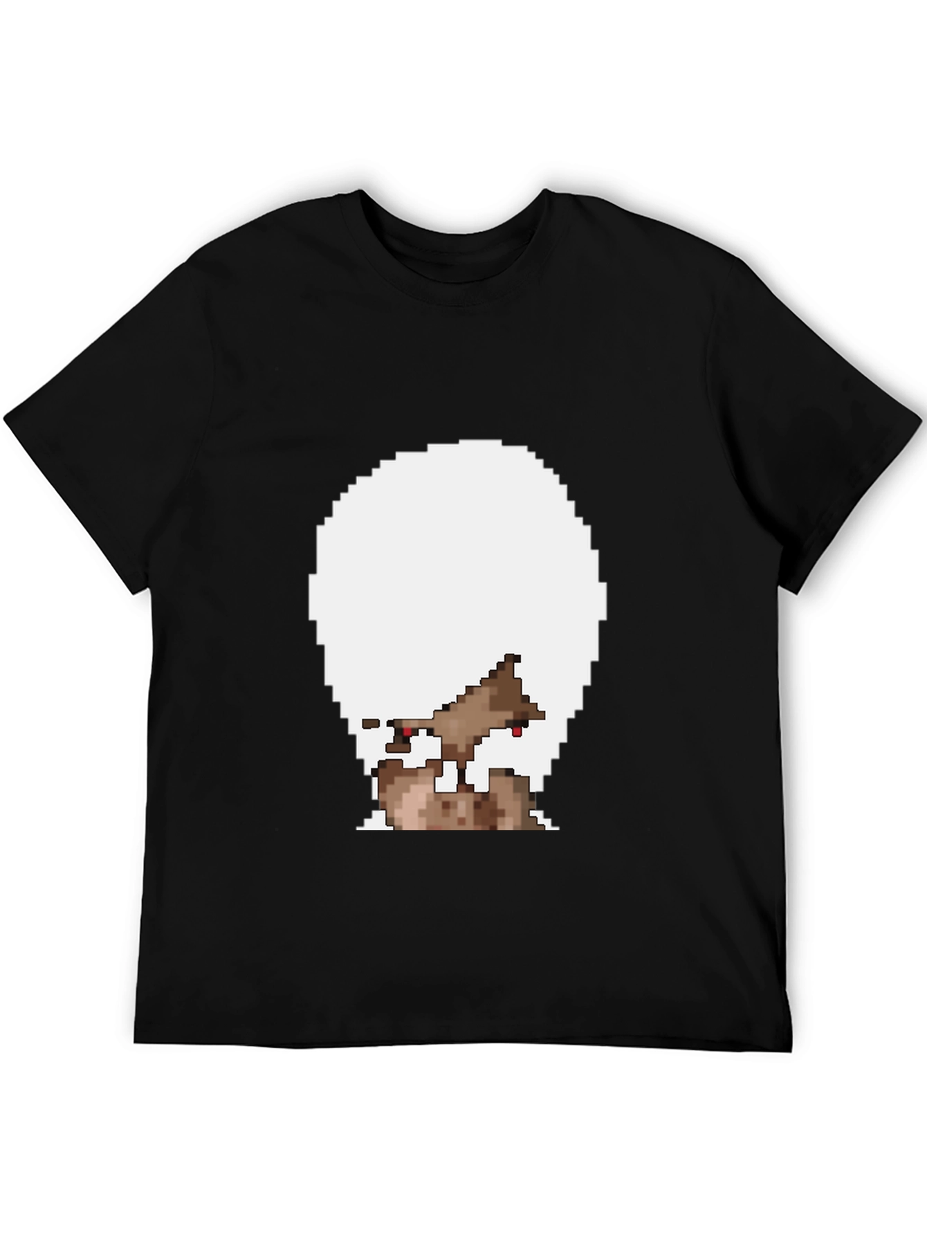 Black Pixelated T-Shirt - Unique Design view 5