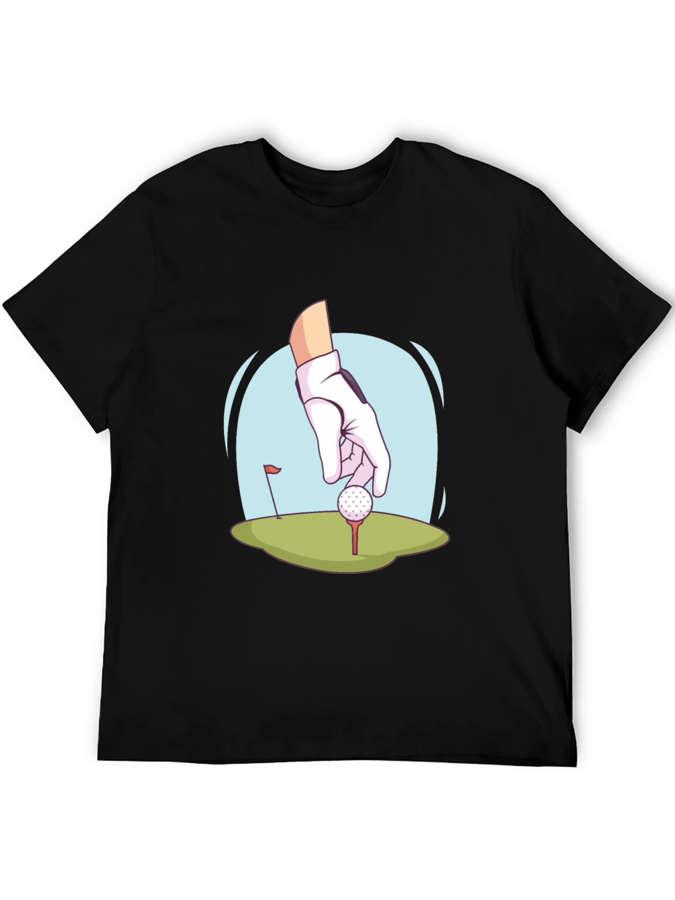 Black Golf Hand T-Shirt - Stylish Tee for Golf Lovers view 5