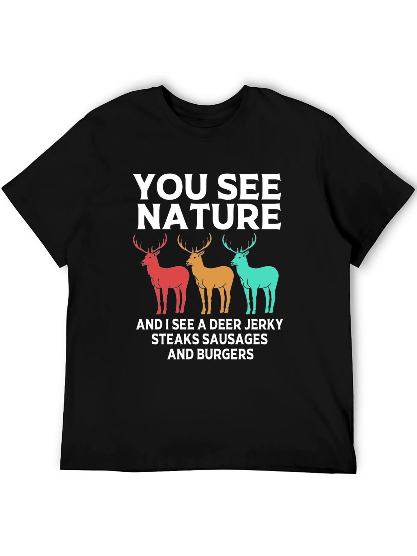 Black Deer Jerky T-Shirt - Hunting Season Tee view 5