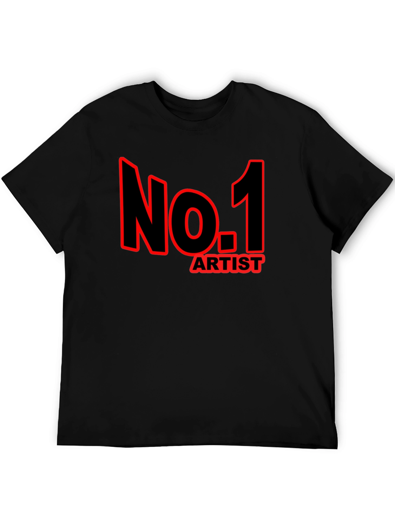 Black No. 1 Artist Graphic T-Shirt - Black view 5
