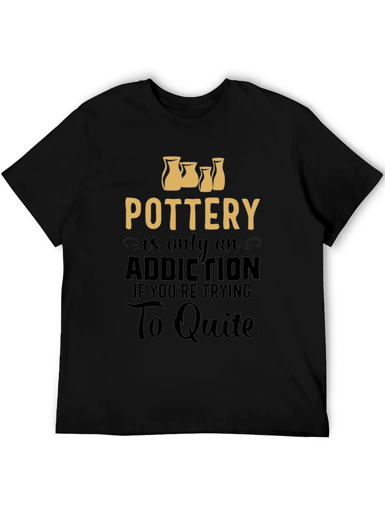 Black Pottery Addiction Graphic Tee - Unisex T-Shirt view 5