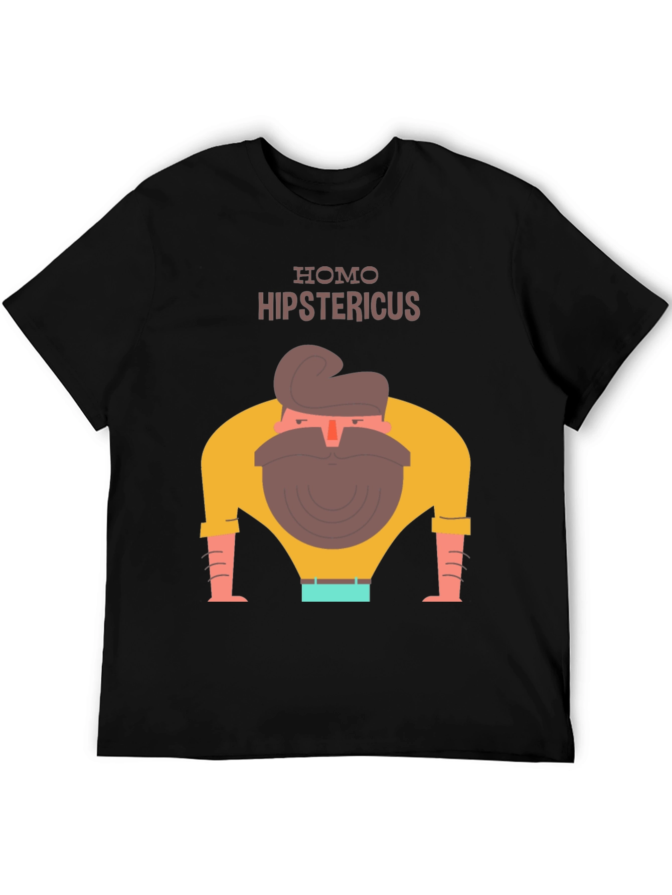 Black Homo Hipstericus Graphic Tee view 5