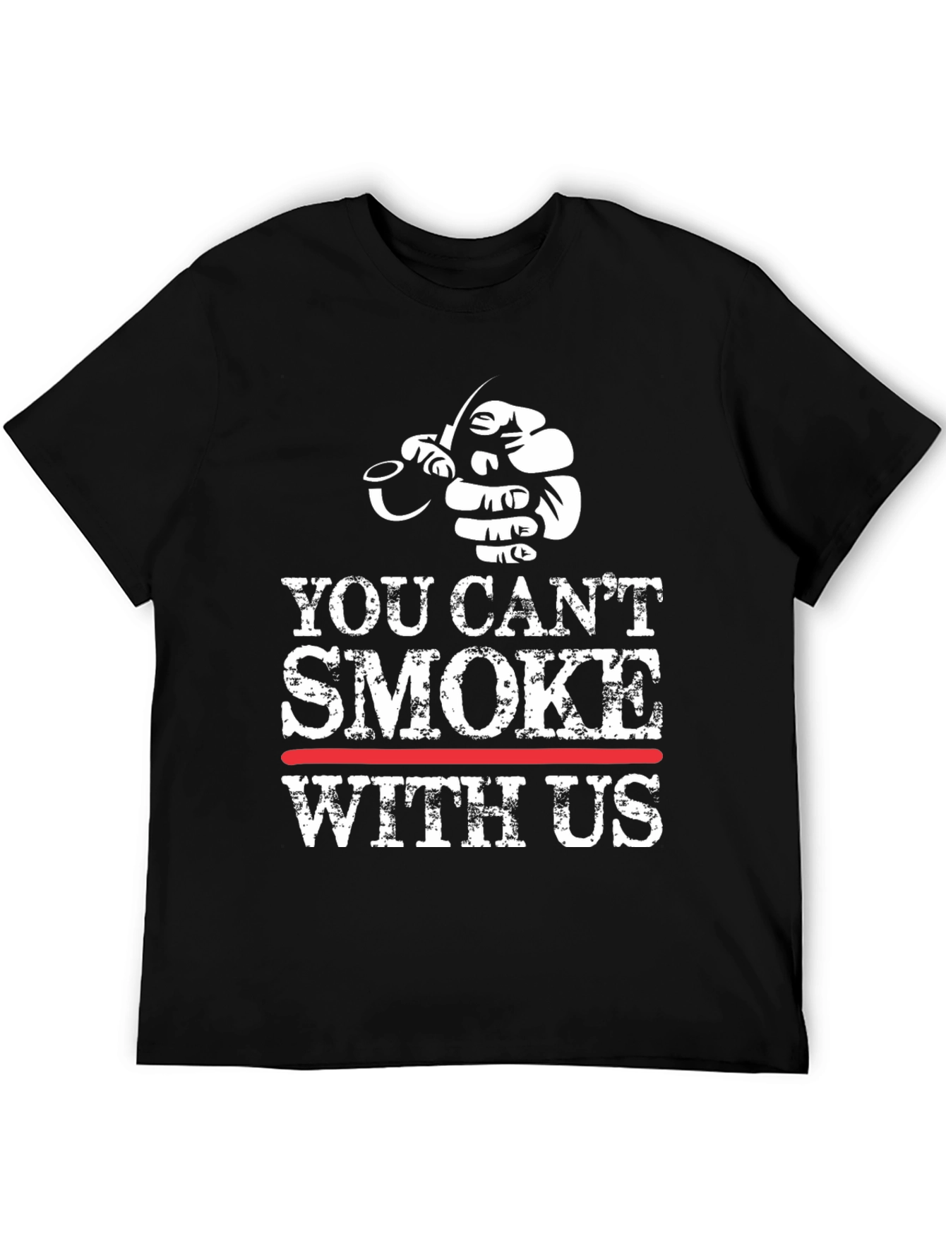 Black You Can't Smoke With Us Graphic Tee view 5