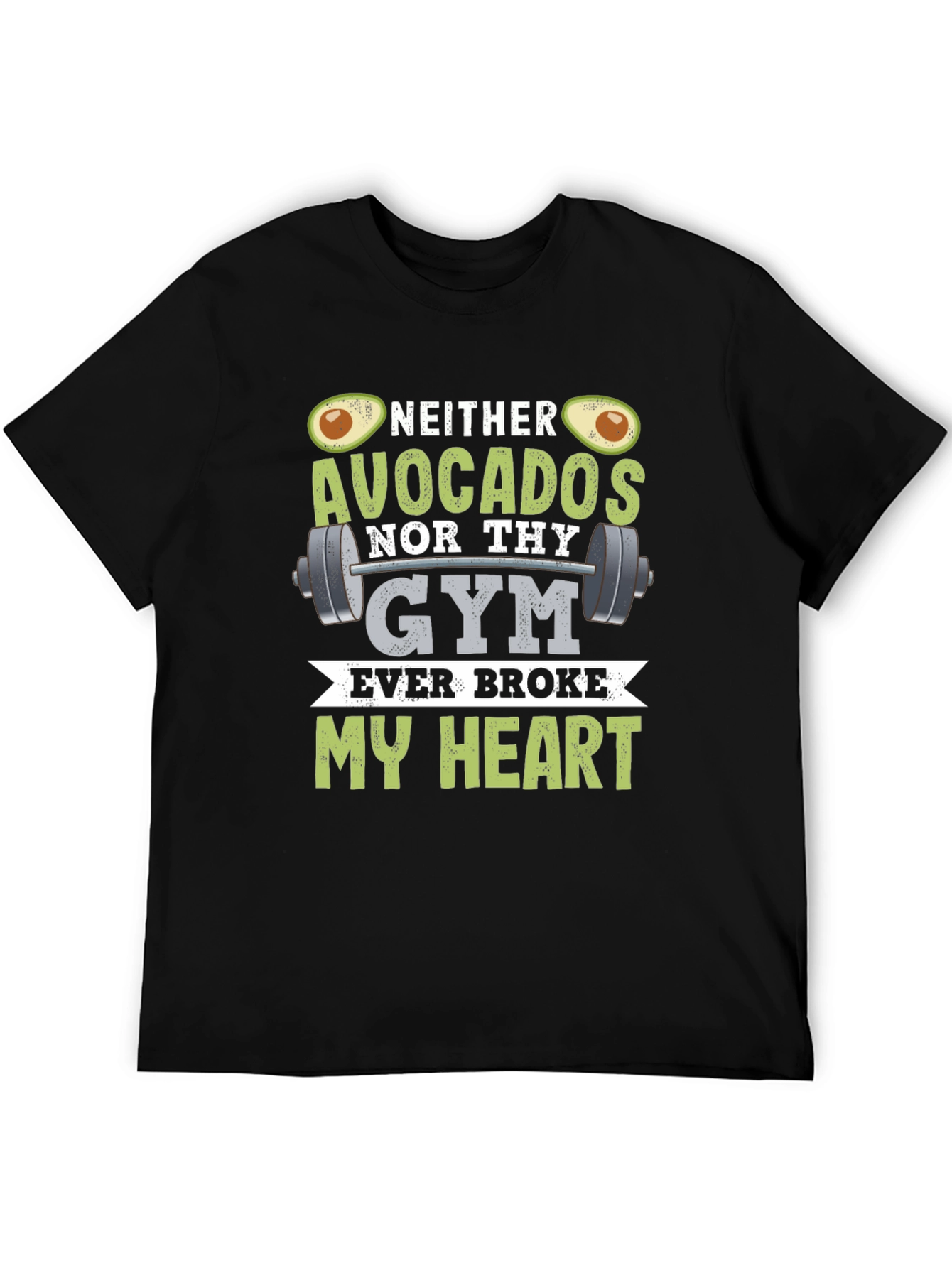Black Avocado & Gym Heartbreak T-Shirt view 5