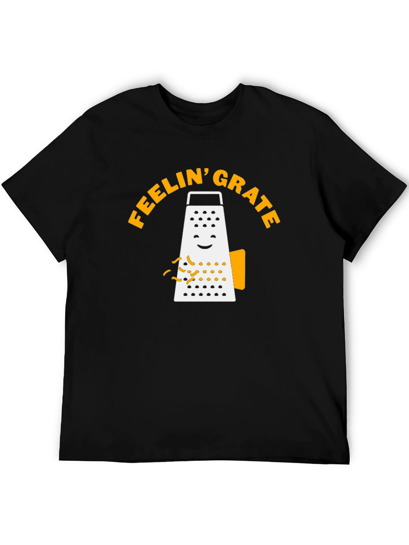 Black Feelin' Grate T-Shirt - Funny Cheese Grater Graphic Tee view 5