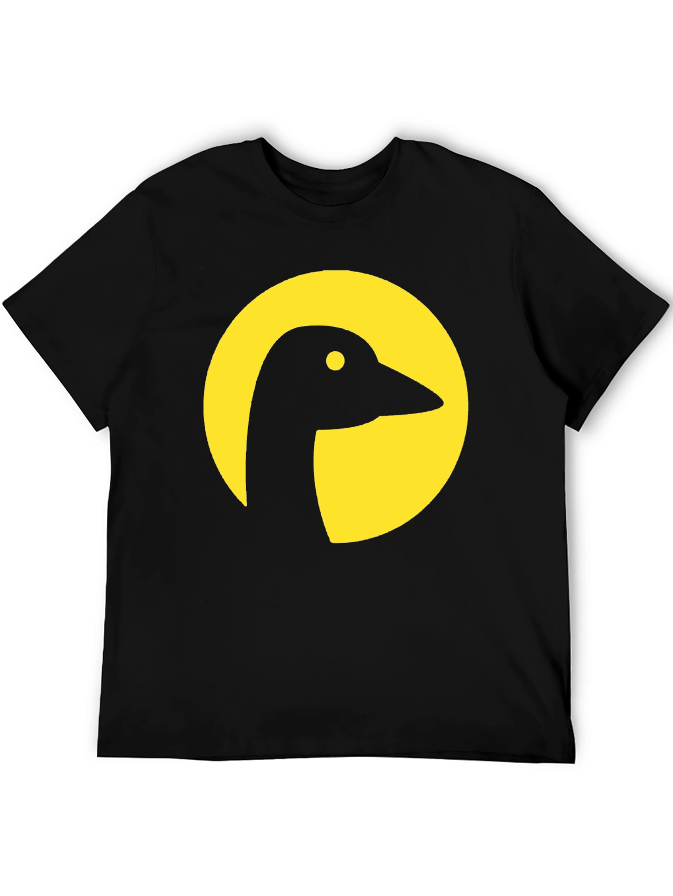 Black Goose Silhouette Graphic Tee - Black Cotton Blend view 5