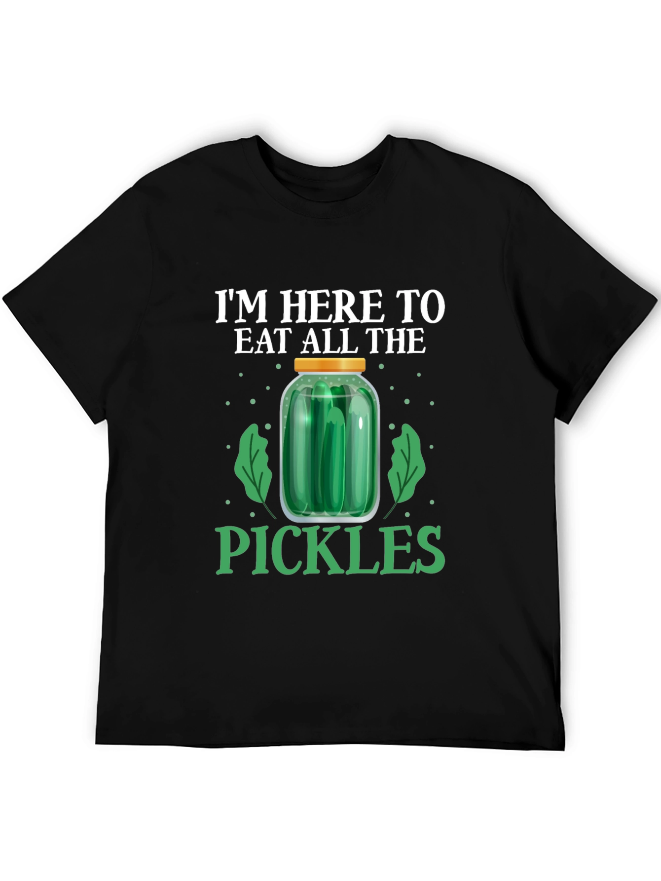 Black Eat All The Pickles Graphic T-Shirt view 5