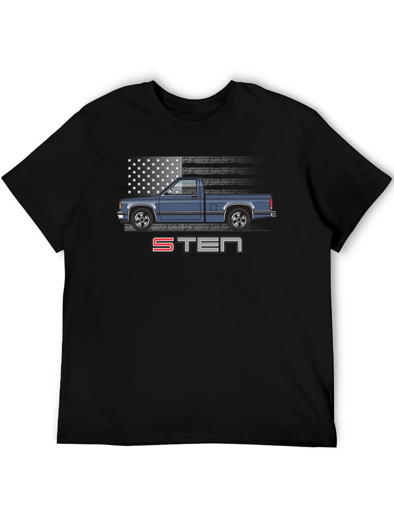 Black S10 Truck Graphic T-Shirt - Classic Pickup Tee view 5