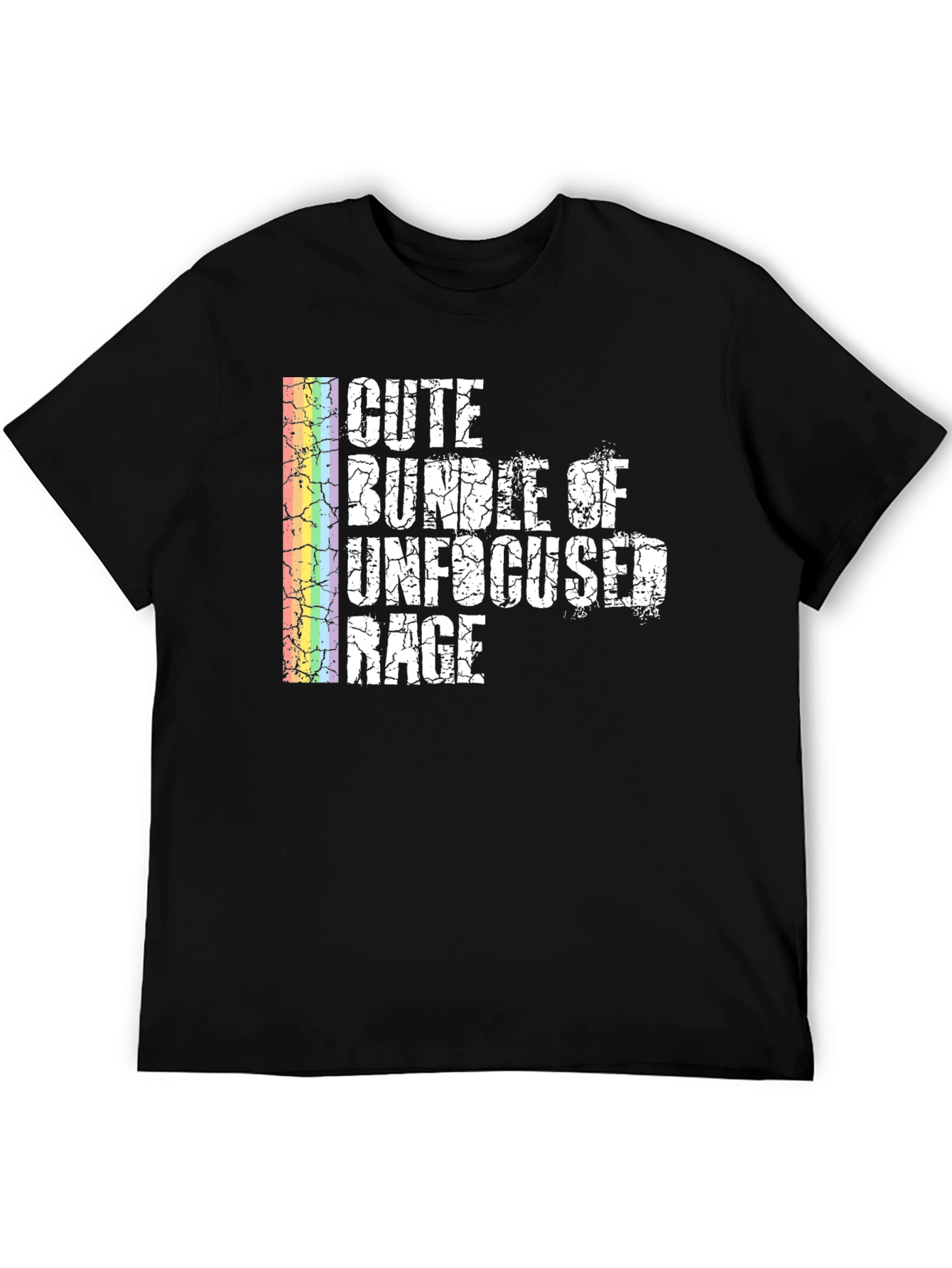 Black Cute Bundle Of Unfocused Rage T-Shirt view 5
