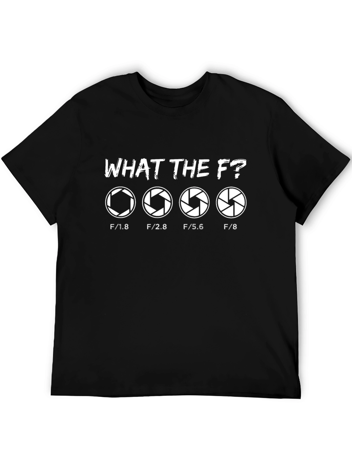 Black Photography Aperture T-Shirt - What the F? view 5