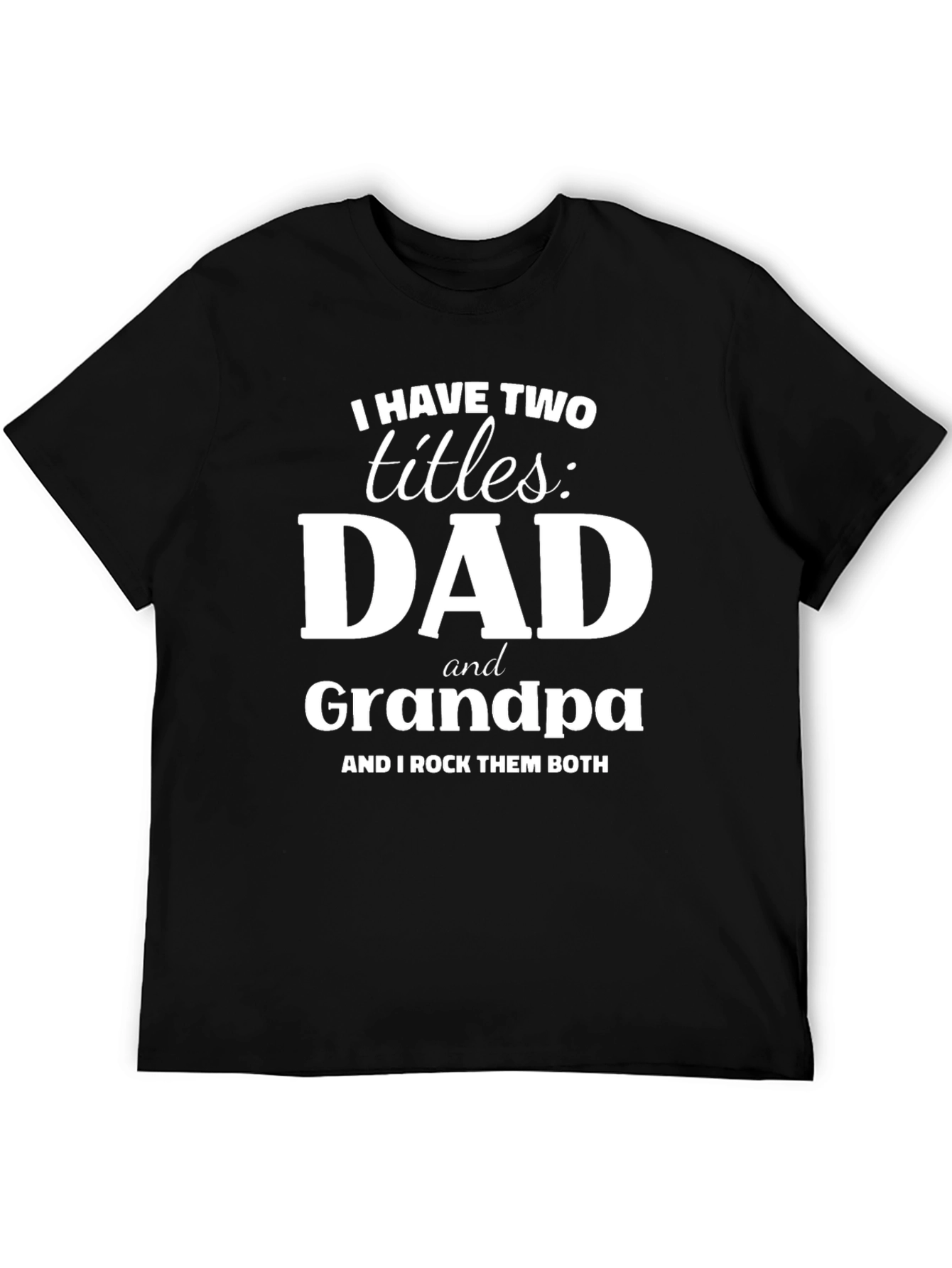 Black Dad & Grandpa Graphic T-Shirt view 5