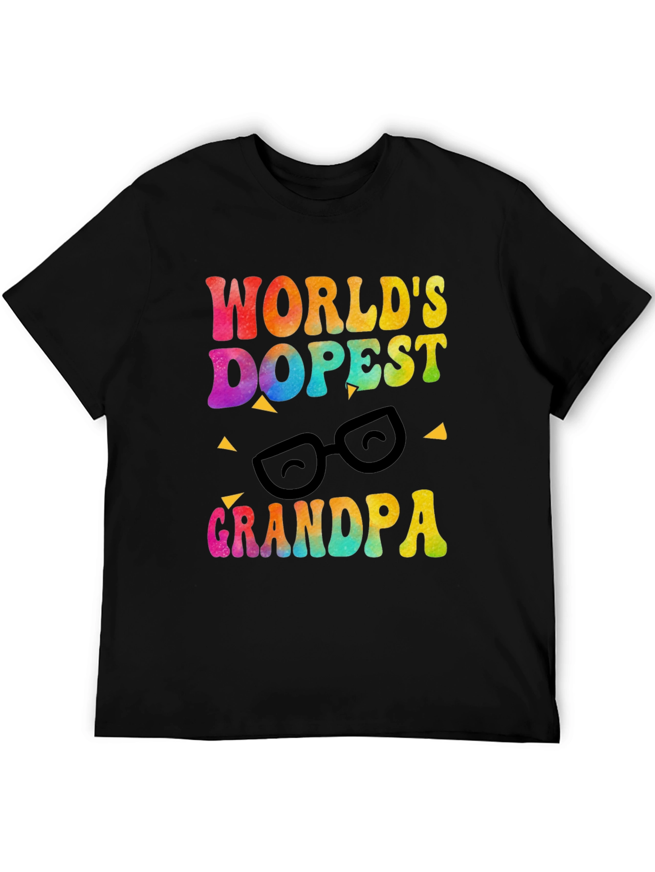 Black World's Dopest Grandpa T-Shirt view 5