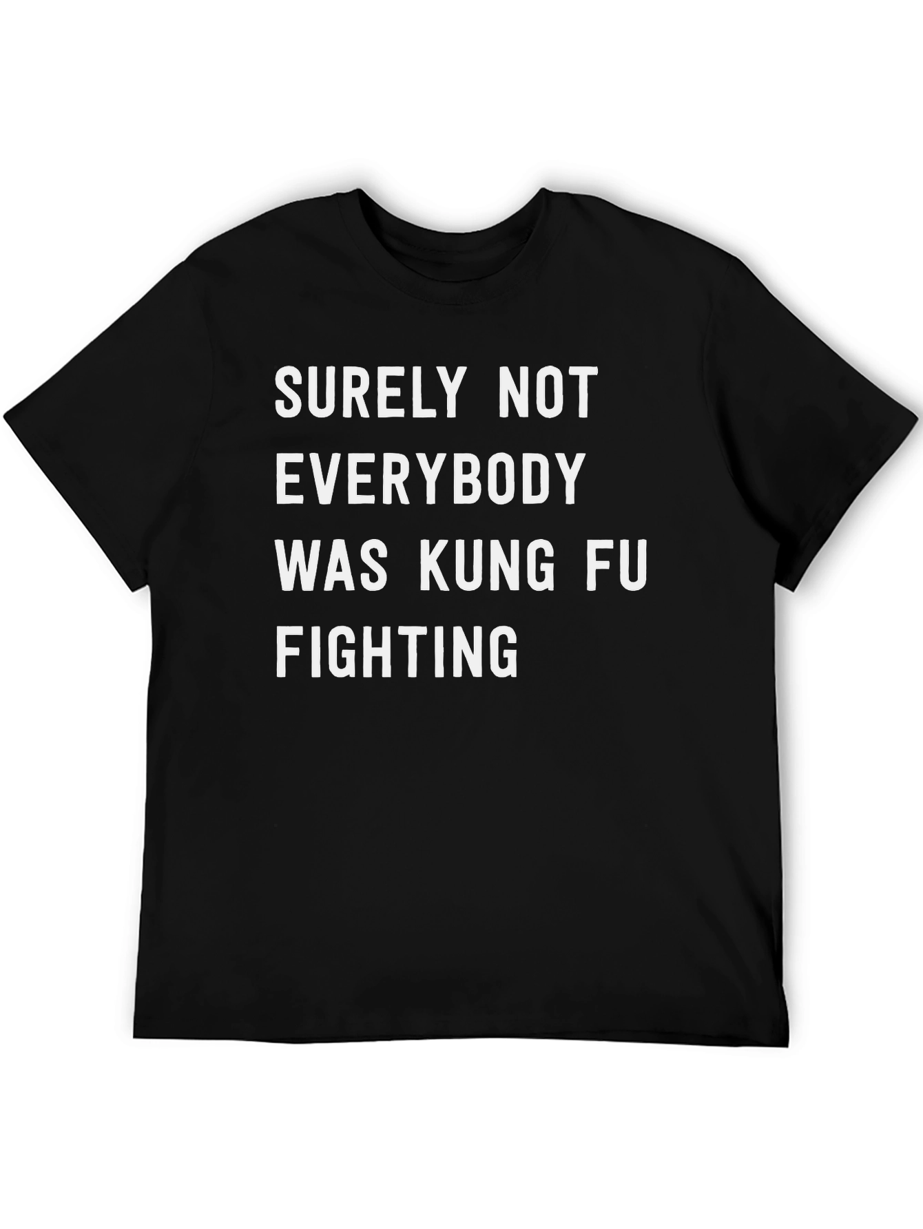 Black Kung Fu Fighting T-Shirt - Novelty Tee view 5