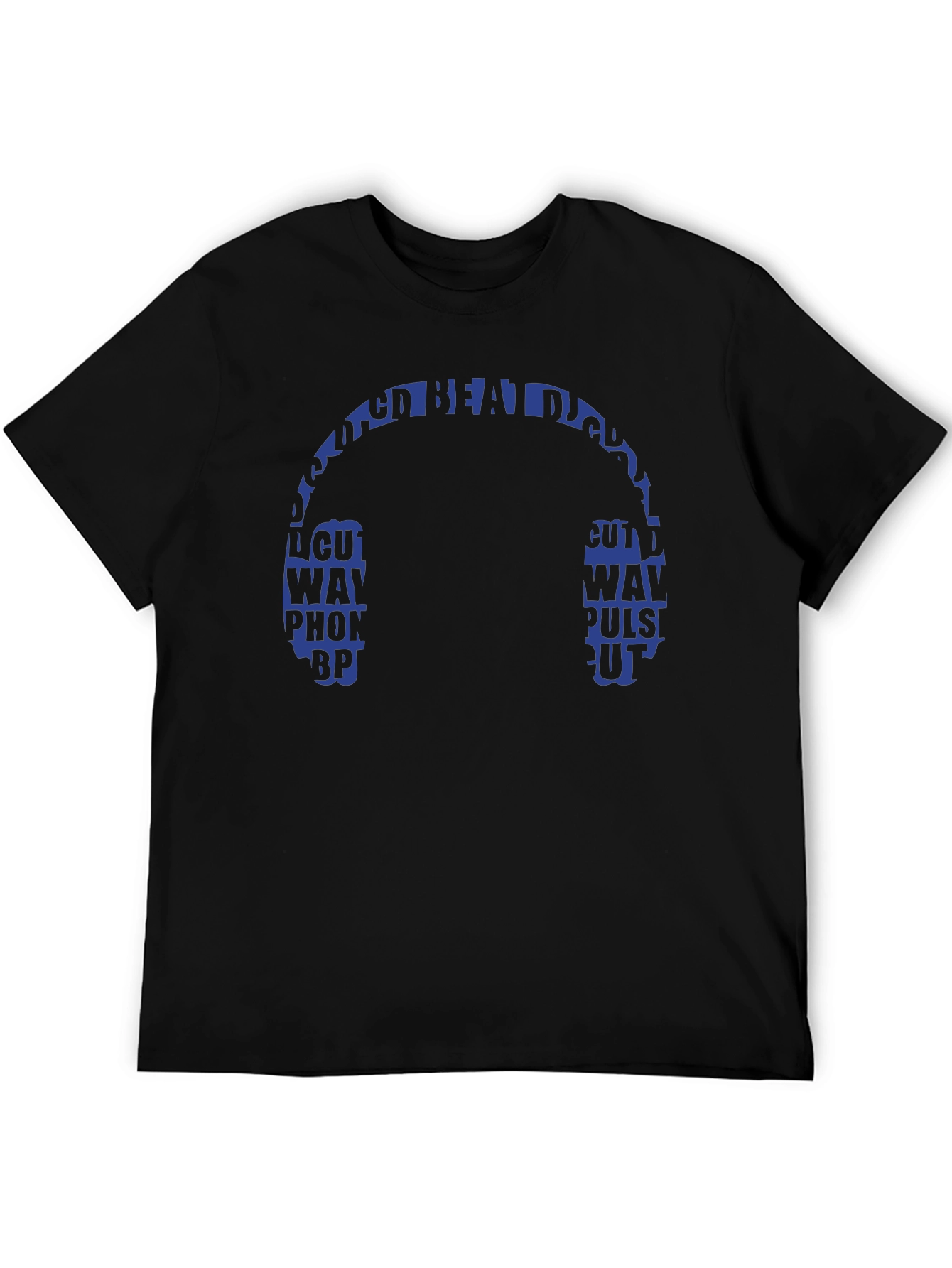 Black DJ Headphones Graphic Tee - Music Lover Gift view 5