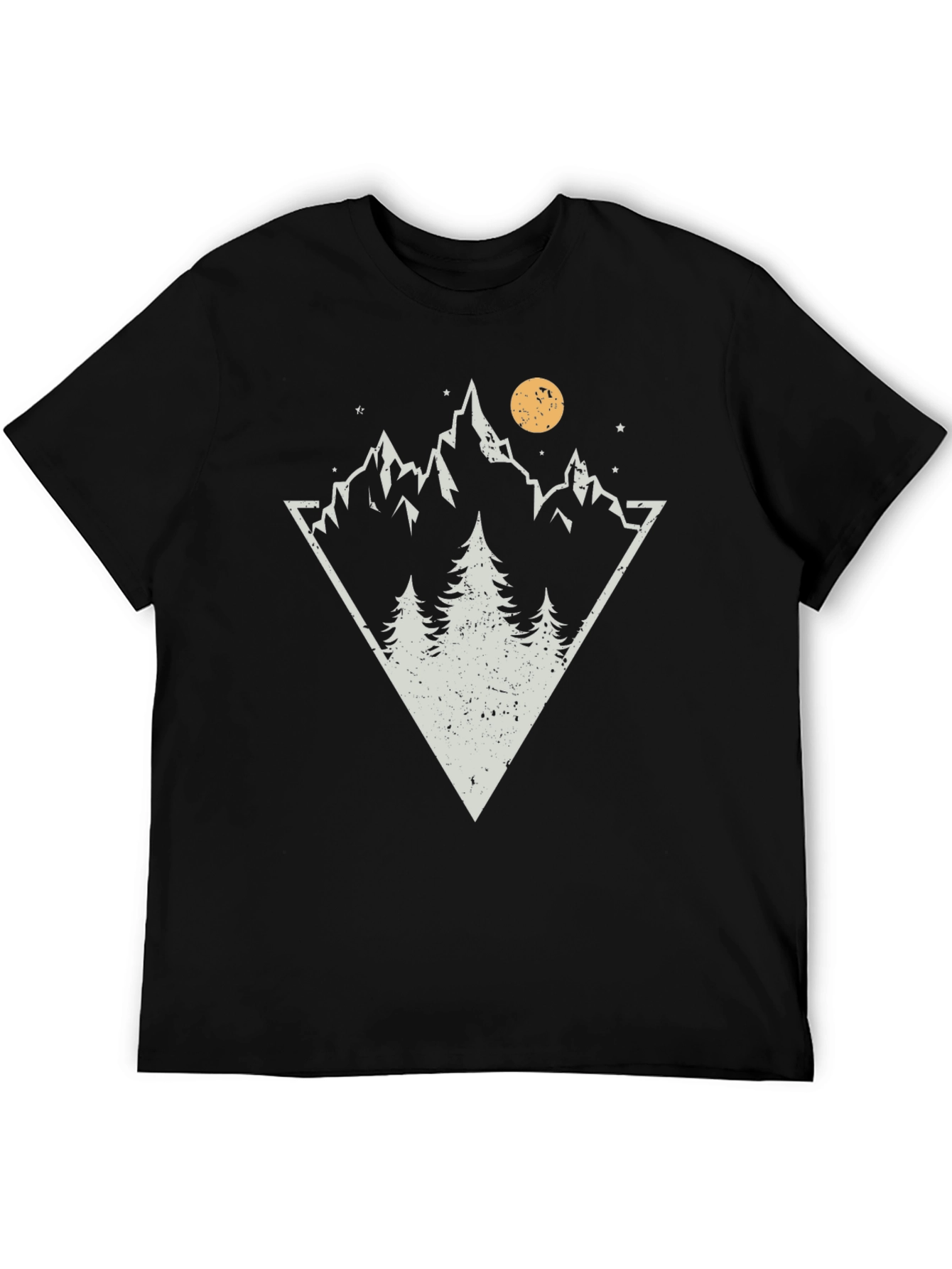 Black Mountain Triangle Graphic T-Shirt view 5