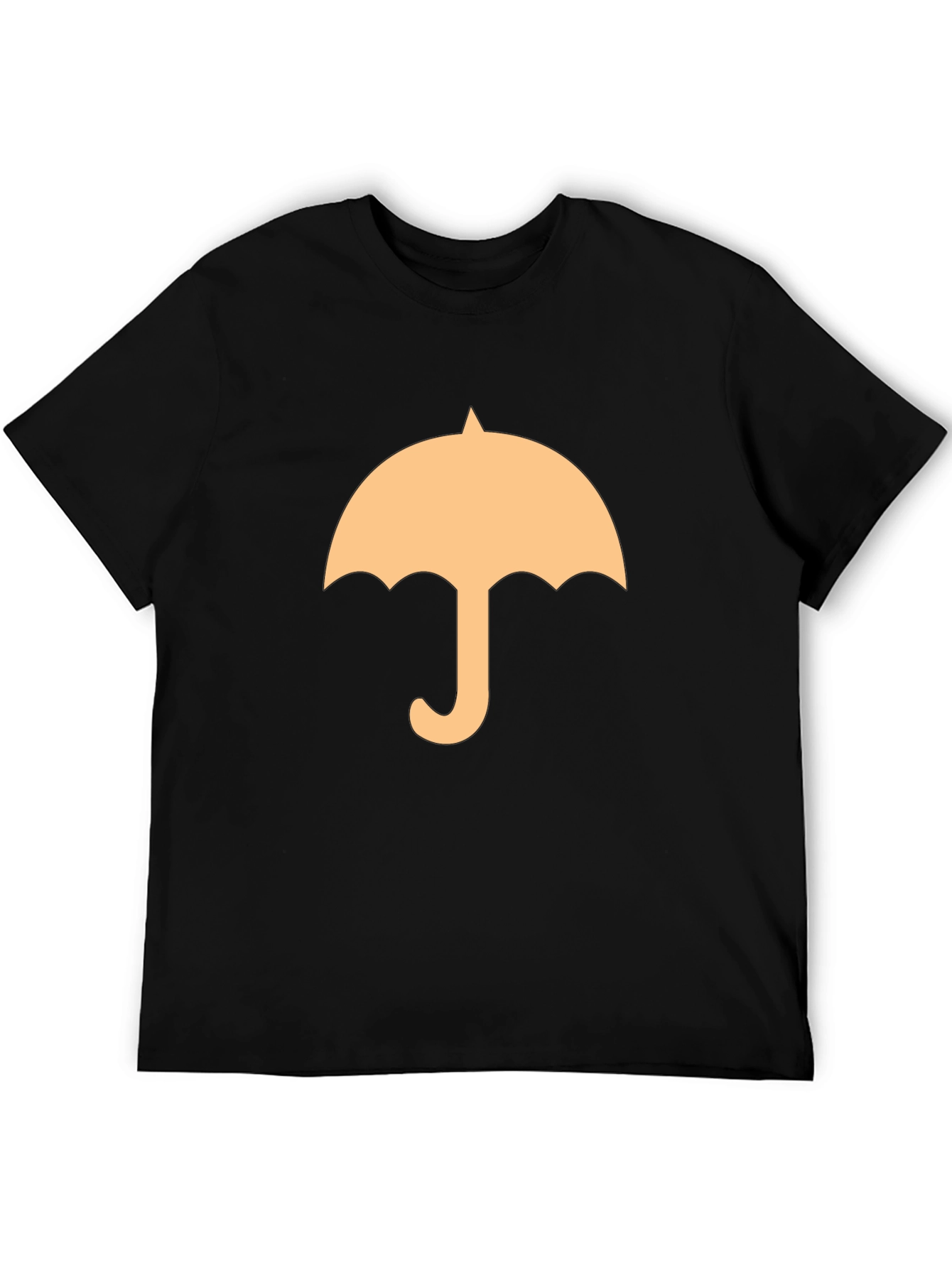 Black Umbrella Graphic Tee - Stylish Black Cotton T-Shirt view 5