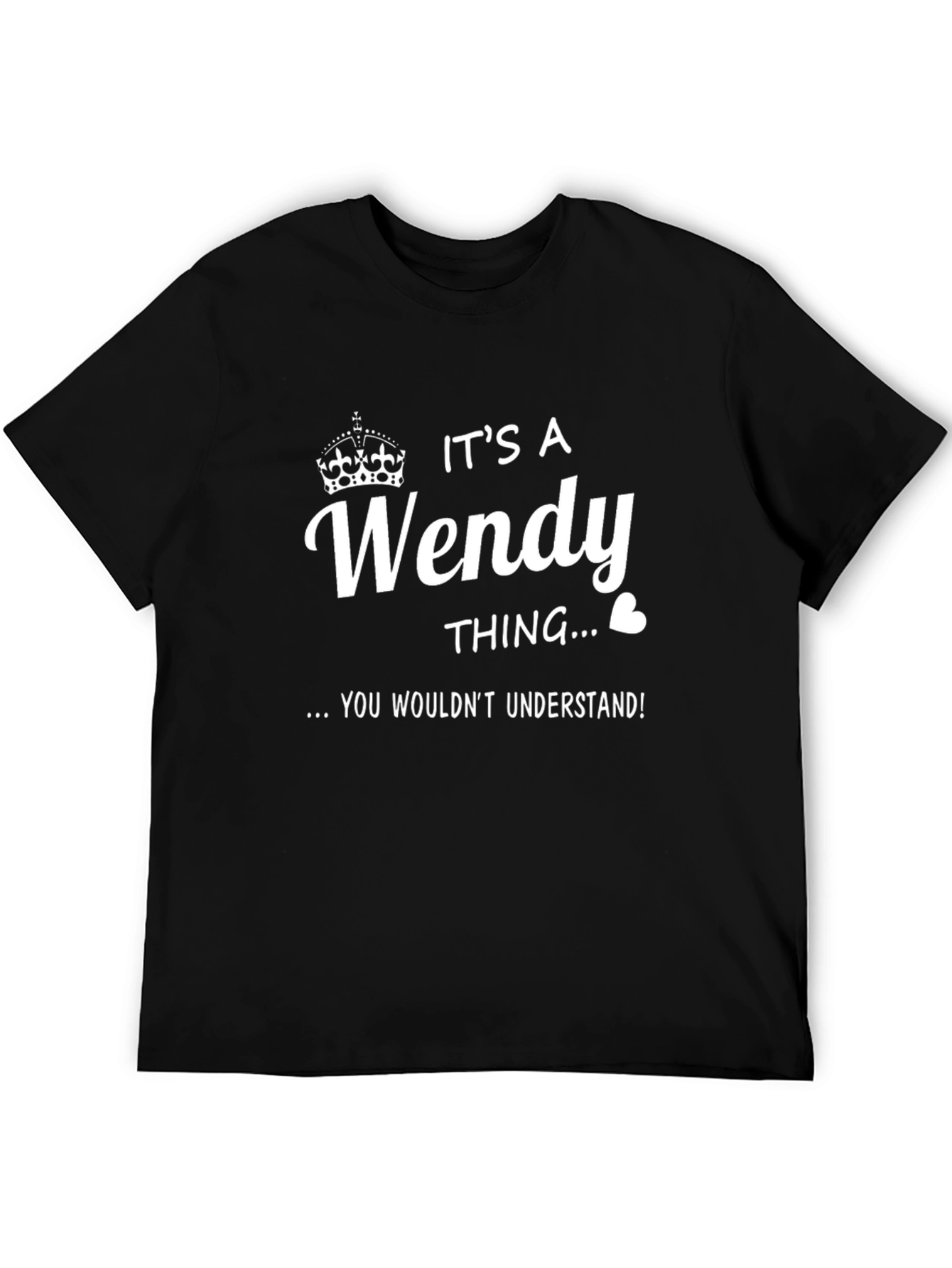 Black It's A Wendy Thing T-Shirt - Funny Personalized Name Tee view 5