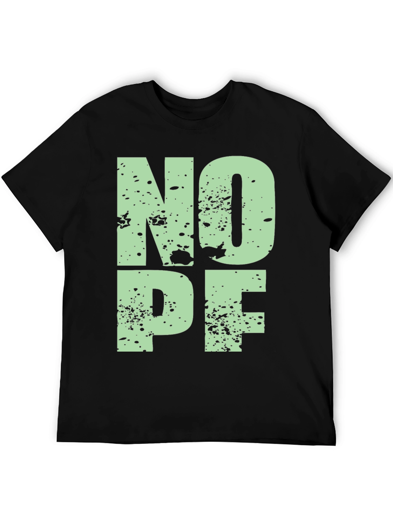 Black Nope Graphic T-Shirt - Black view 5