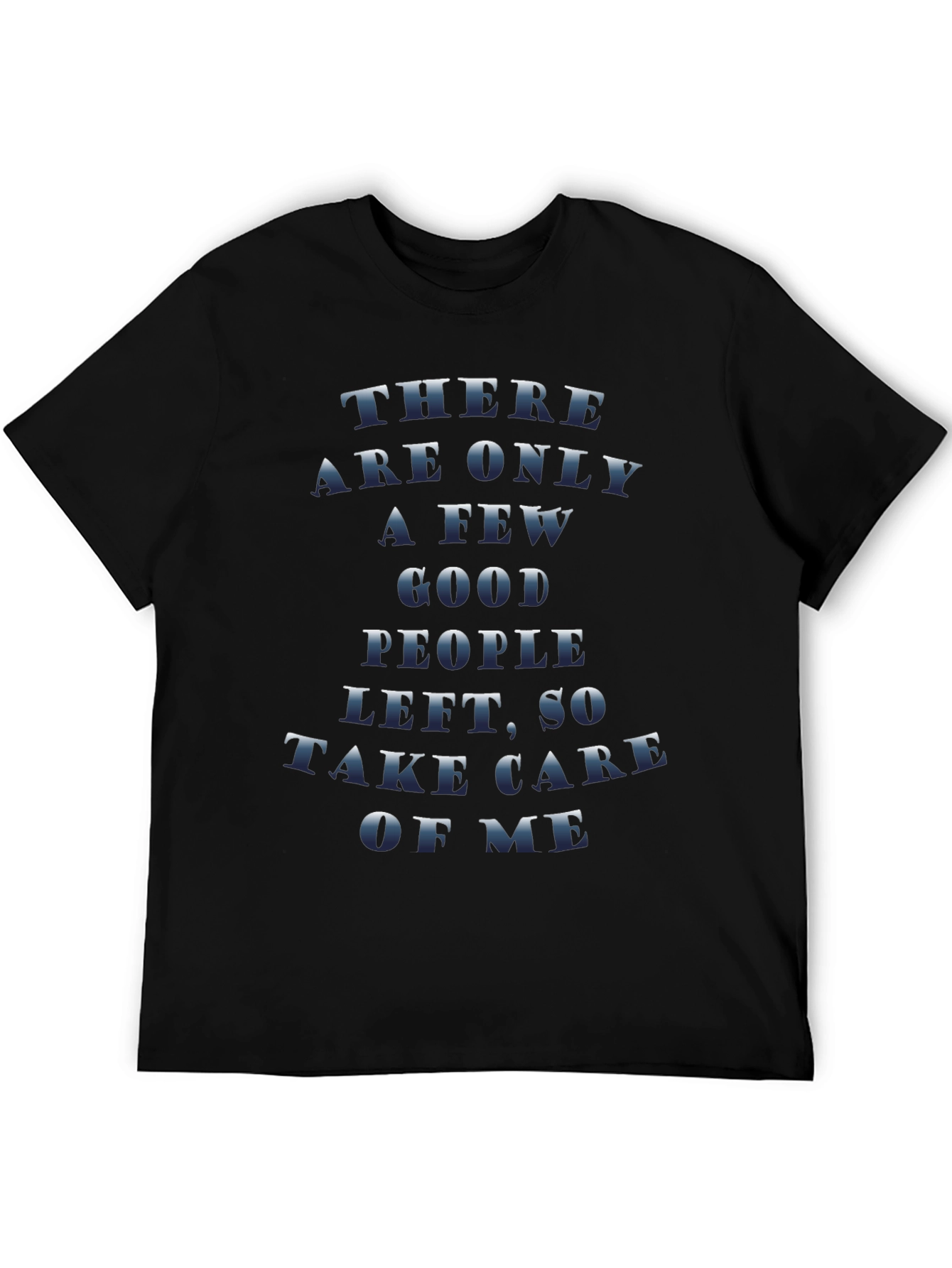 Black Sarcastic Graphic Tee - Take Care of Me Print view 5