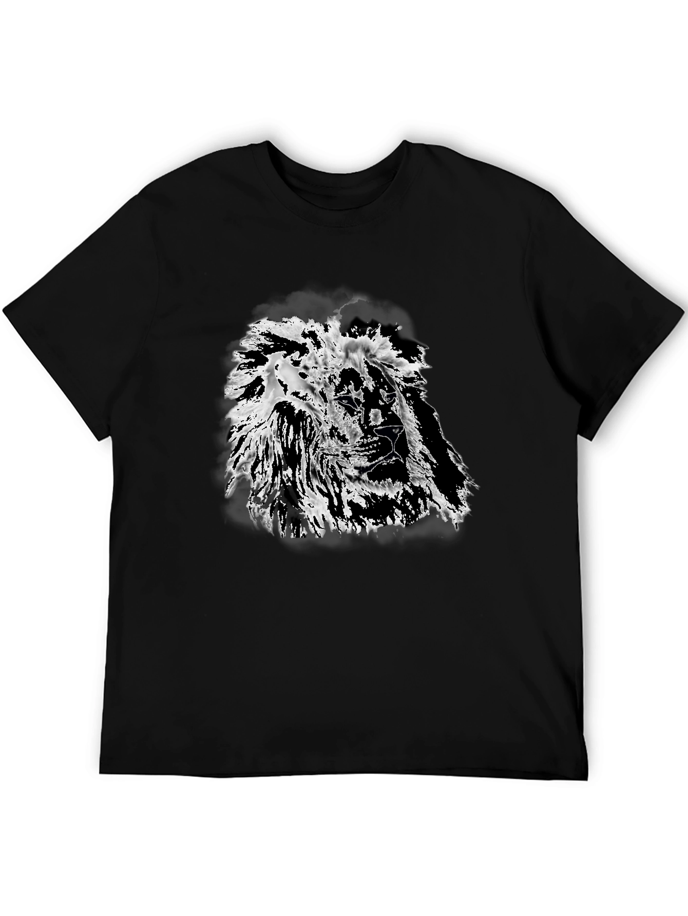 Black Lion Graphic Black T-Shirt - Bold Style view 5