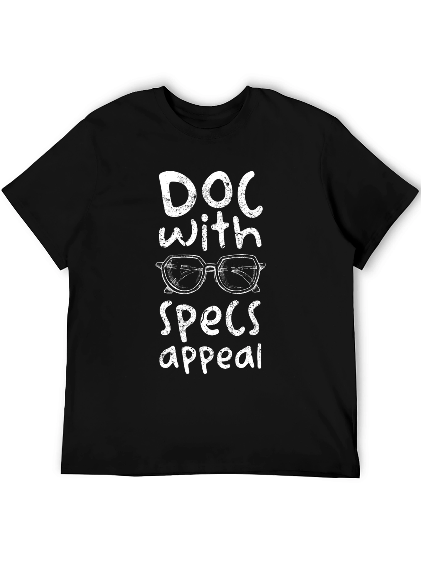 Black Doc With Specs Appeal T-Shirt view 5