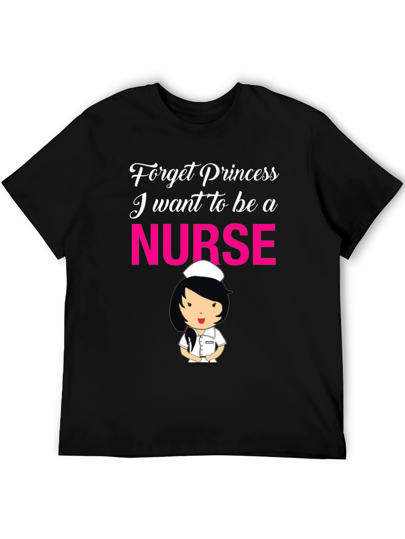 Black Forget Princess Nurse T-Shirt view 5