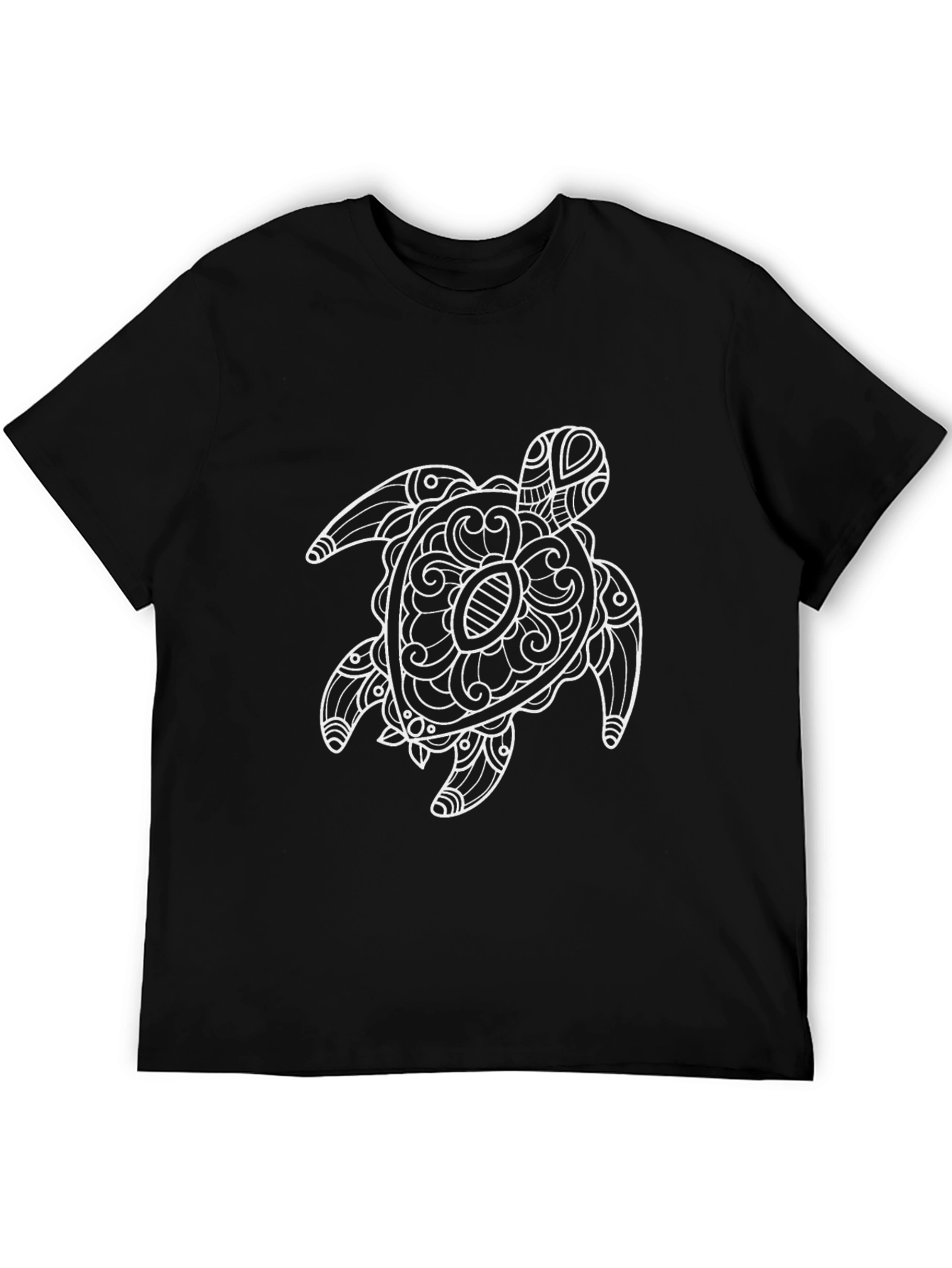 Black Turtle Graphic Print Black T-Shirt view 5
