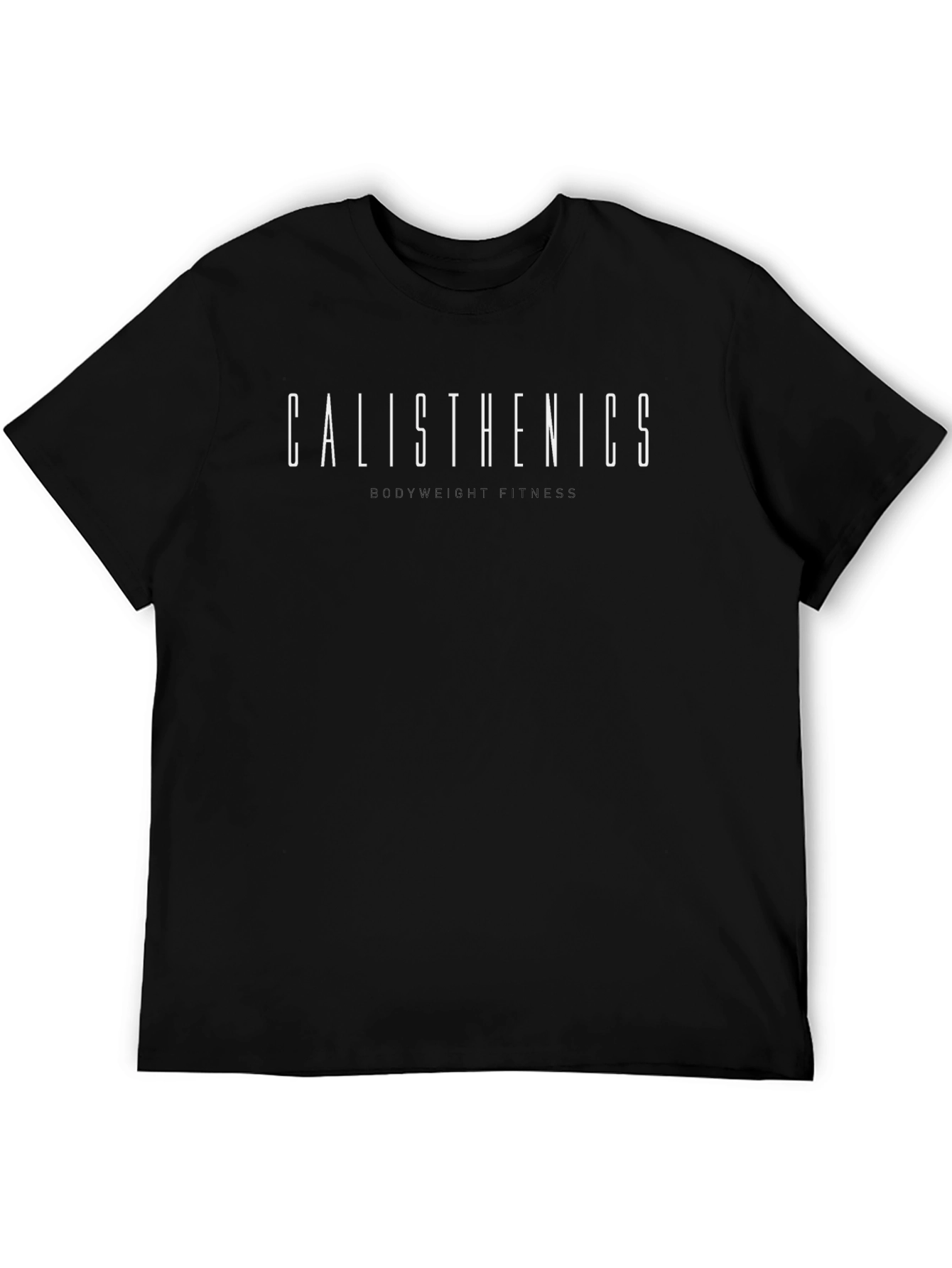 Black Calisthenics Graphic Tee - Men's Black Fitness Shirt view 5