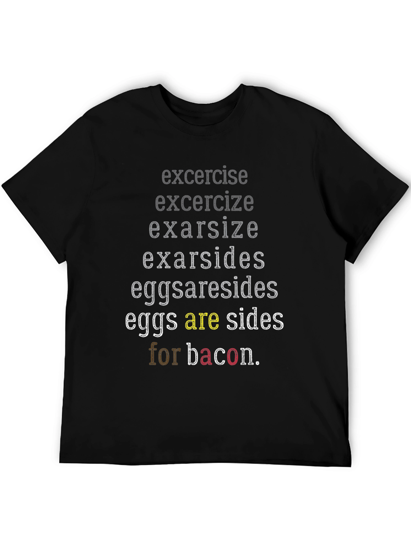 Black Eggs are Sides for Bacon T-Shirt view 5