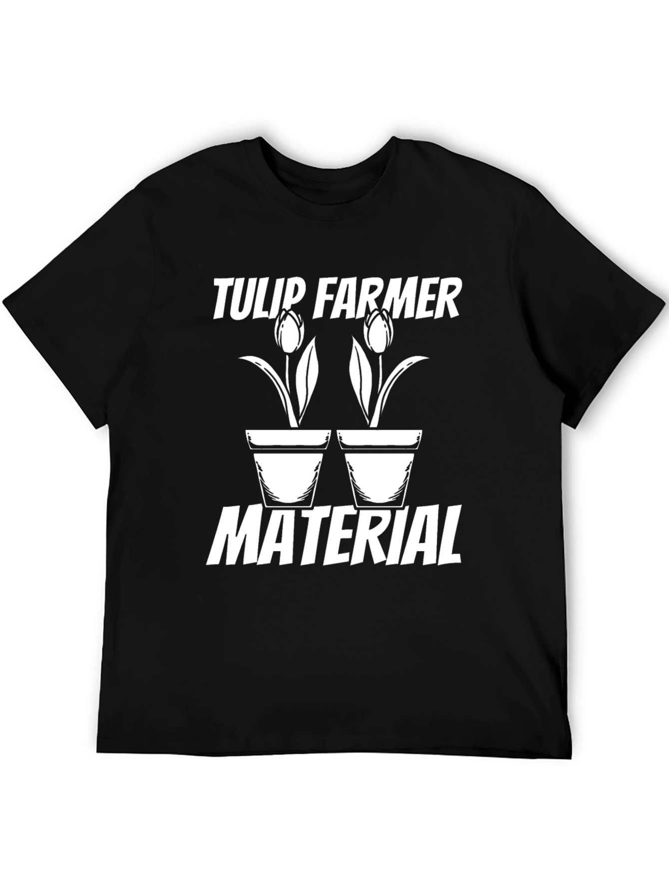 Black Tulip Farmer Material Graphic T-Shirt view 5