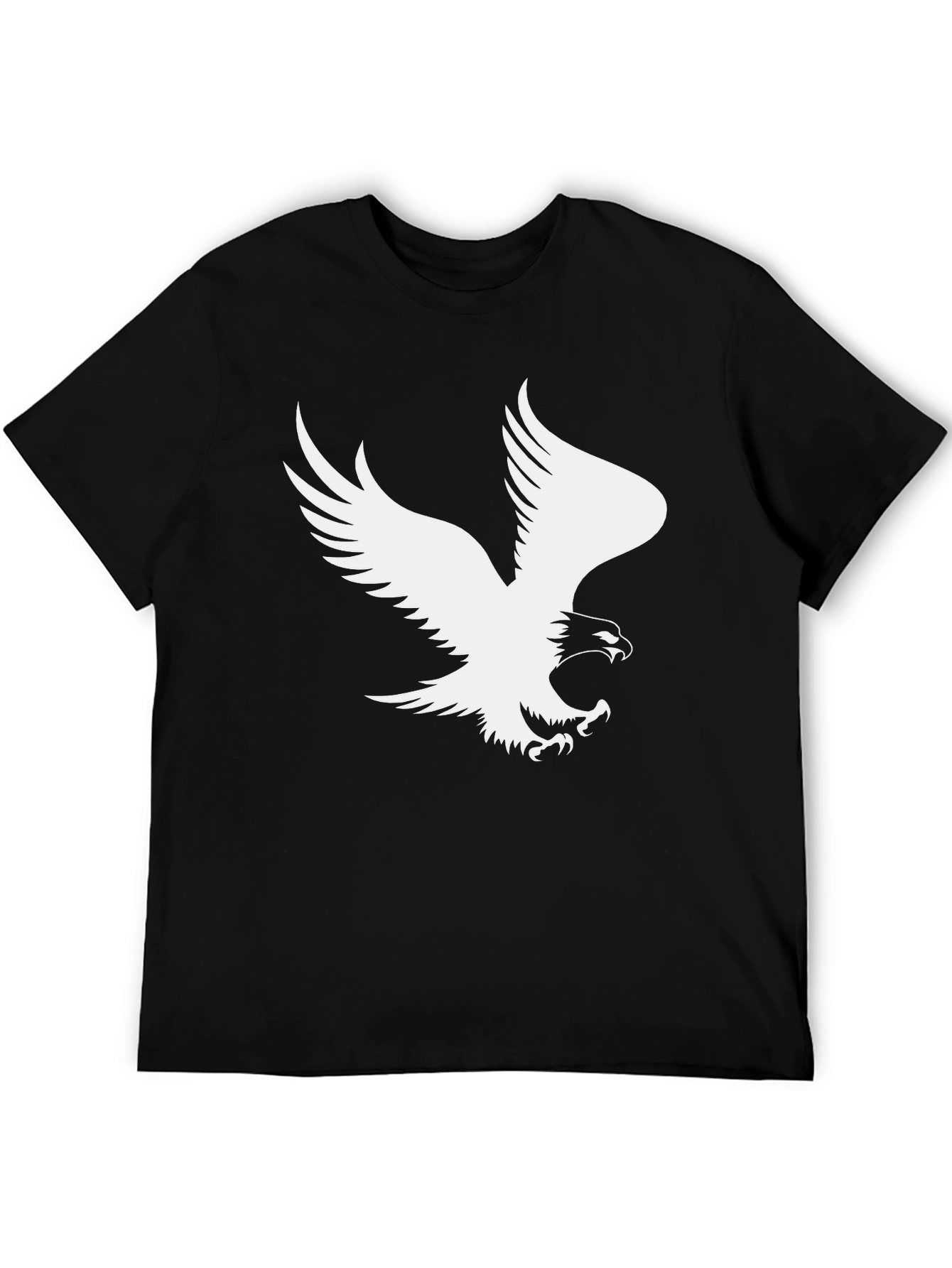 Black Eagle Graphic Print Black T-Shirt view 5