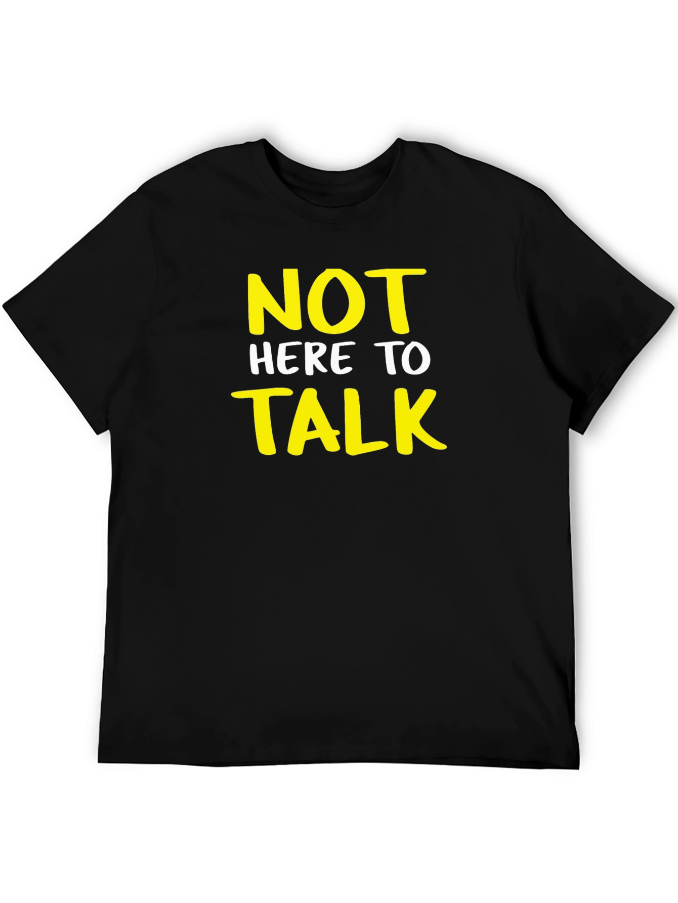 Black Not Here to Talk Graphic T-Shirt view 5