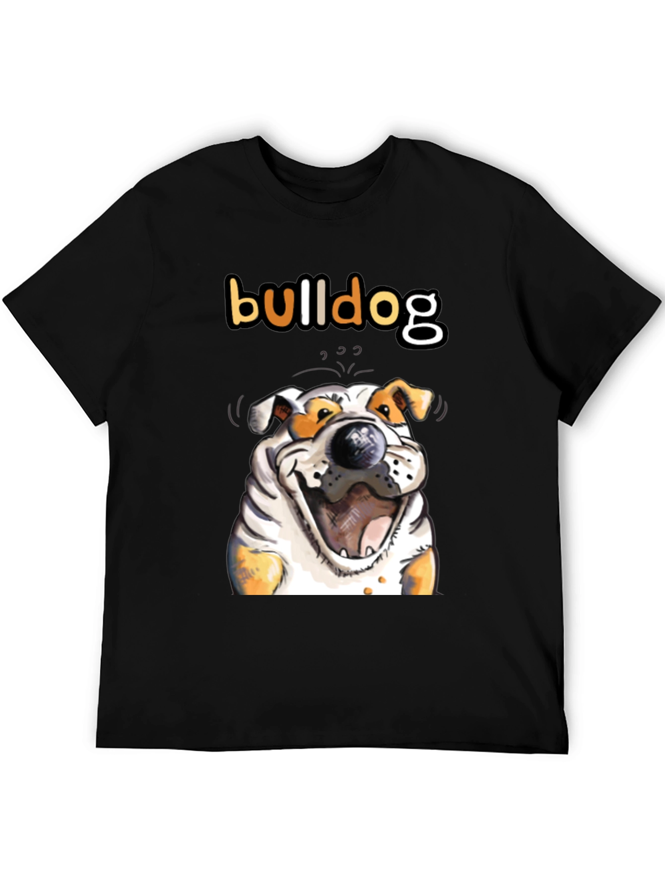 Black Bulldog Graphic Tee - Unisex Cotton T-Shirt view 5