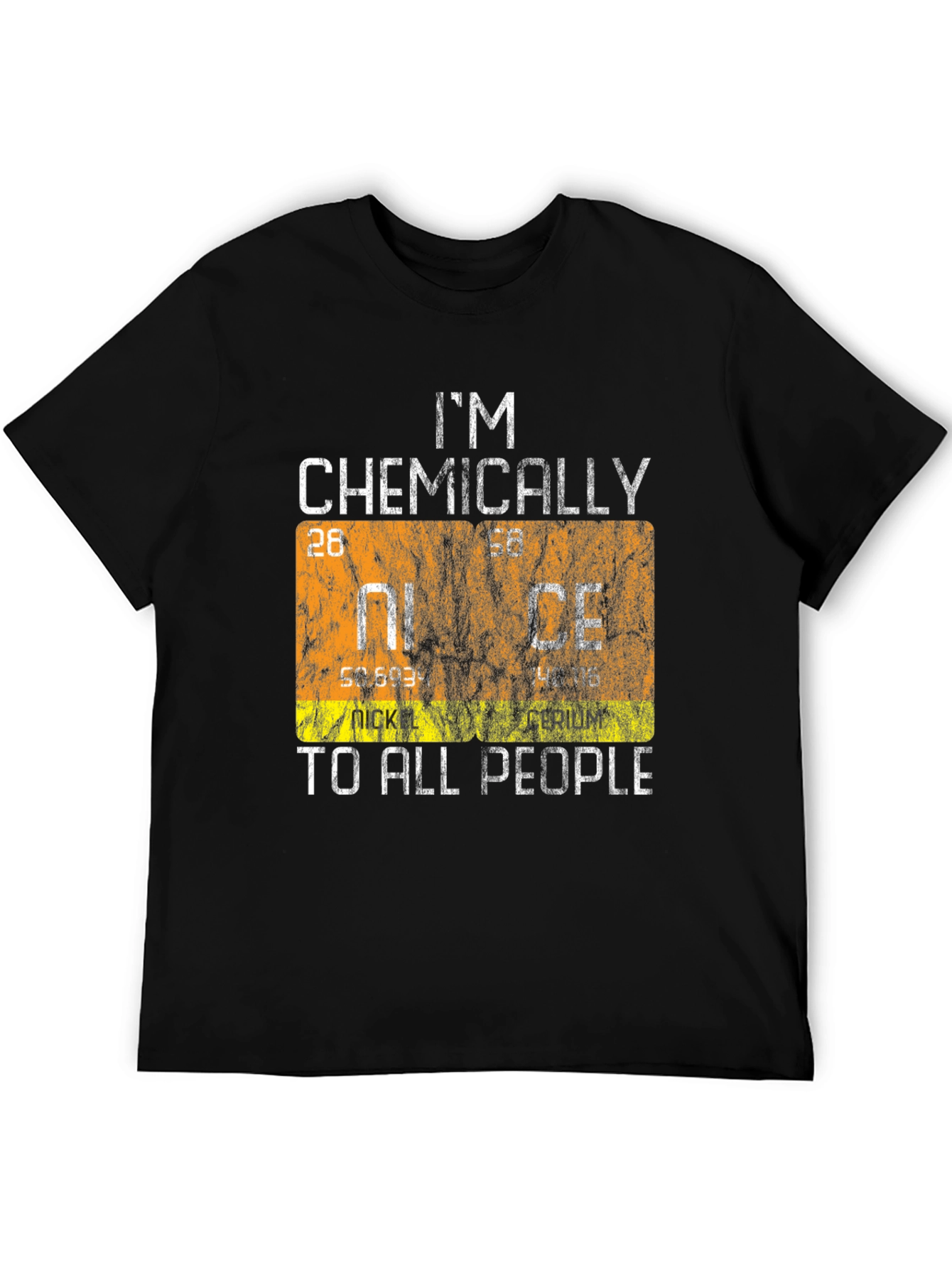 Black Chemically Nice T-Shirt - Science Pun Tee view 5