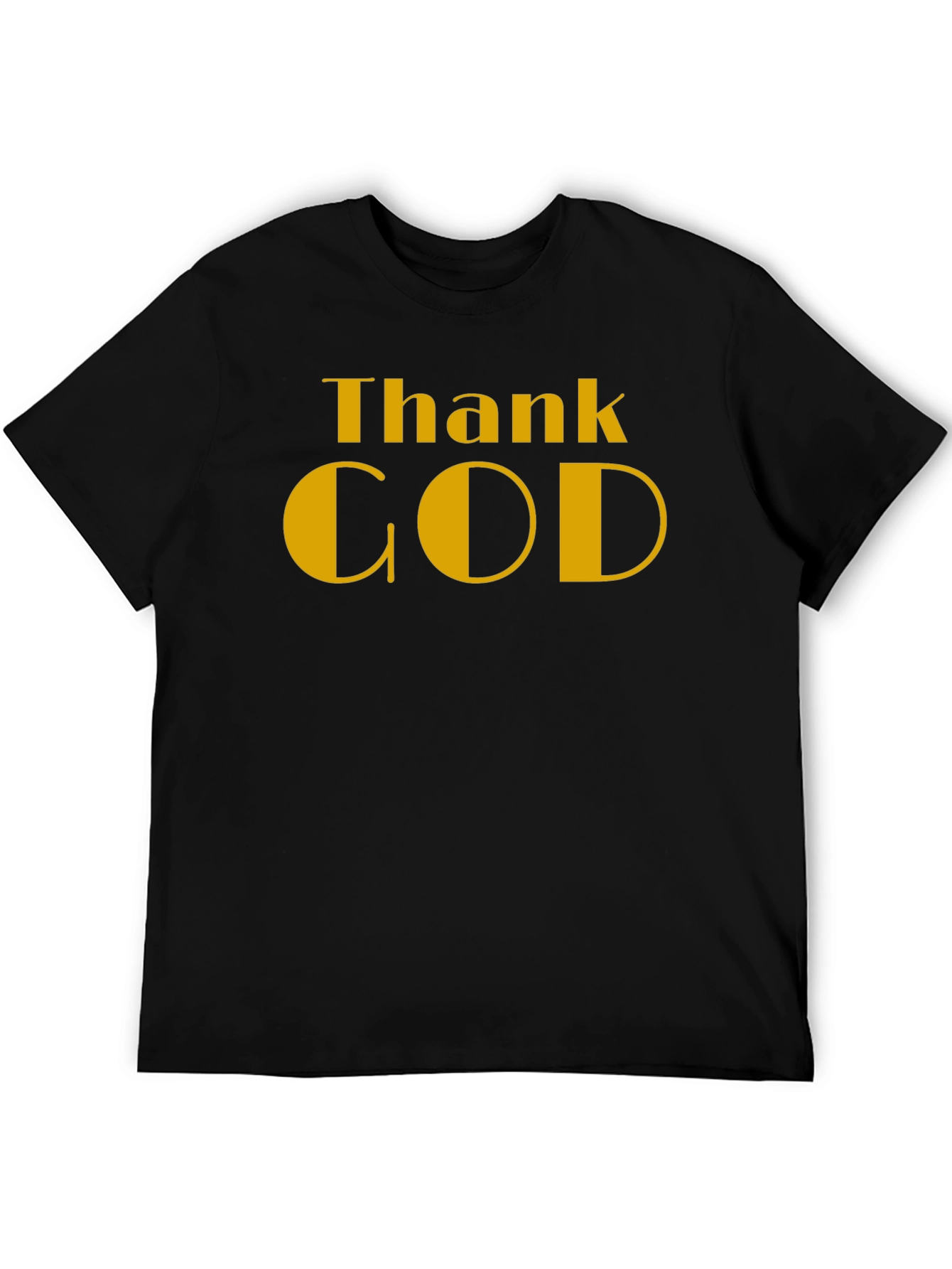Black Thank God Black T-Shirt view 5