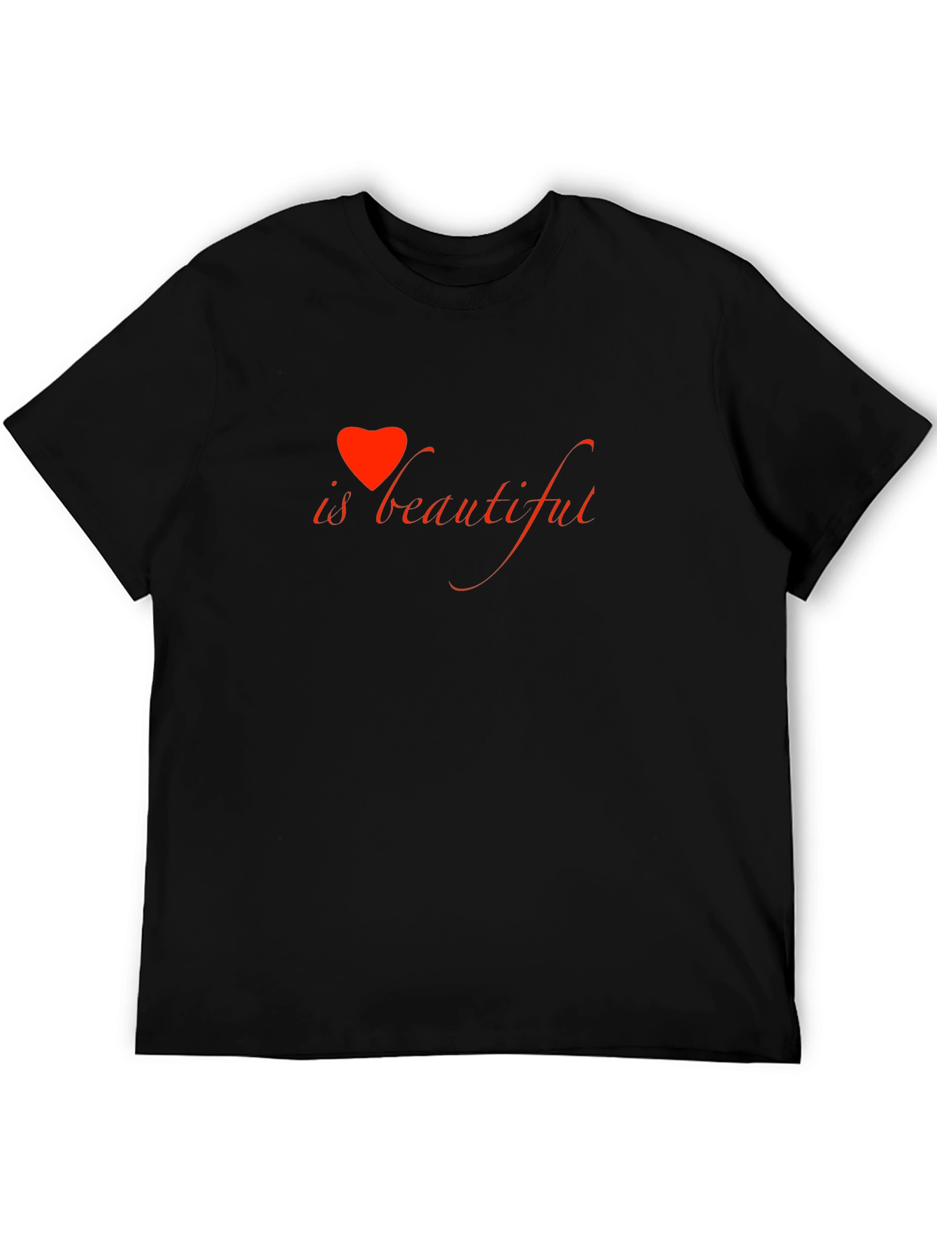 Black Heart is Beautiful Graphic Tee view 5
